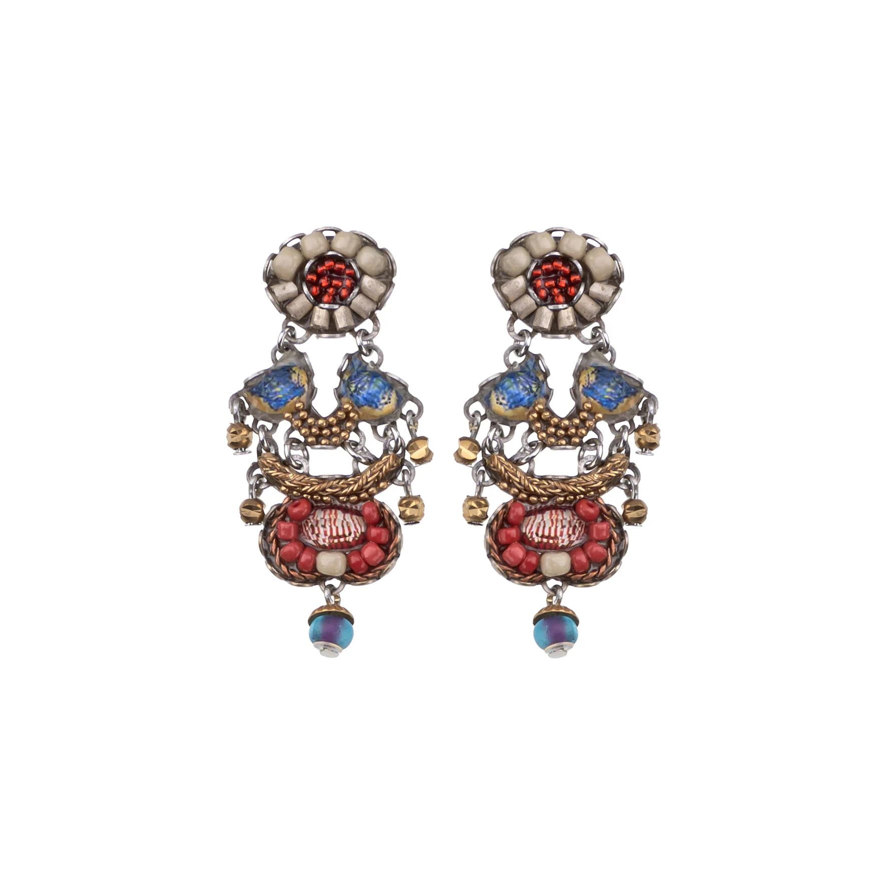 Beaded Earrings Desert Landscape Set, Amani