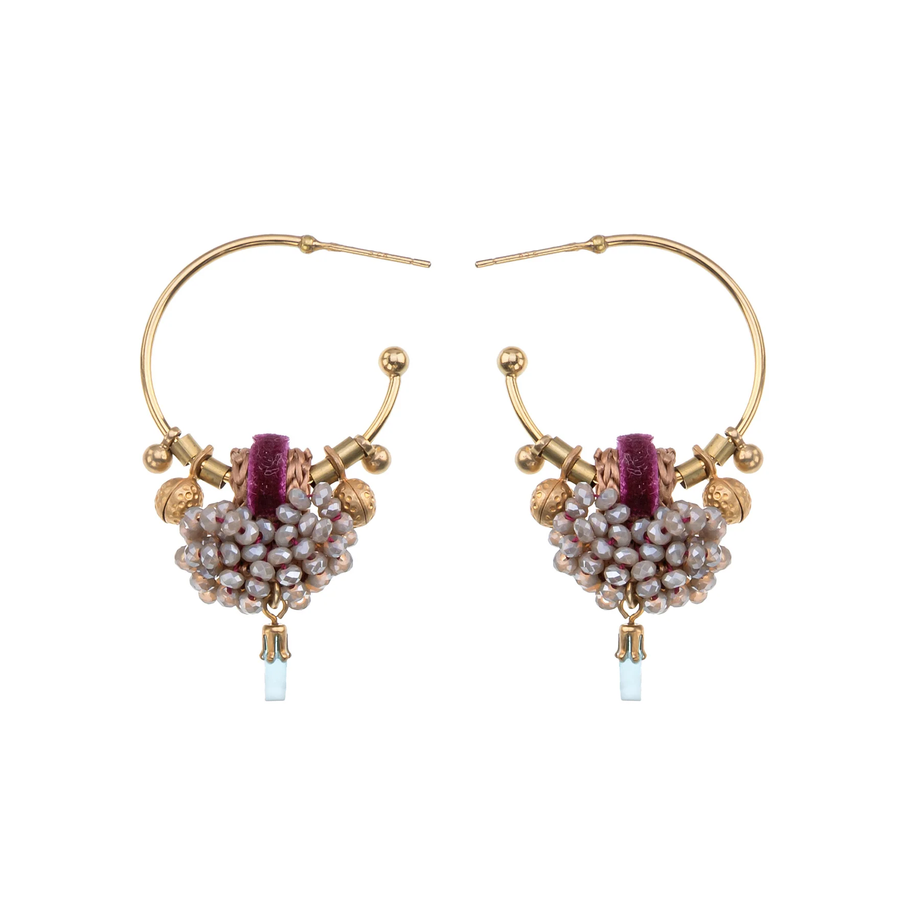 Berry Blush Set, Rosmoke Earrings