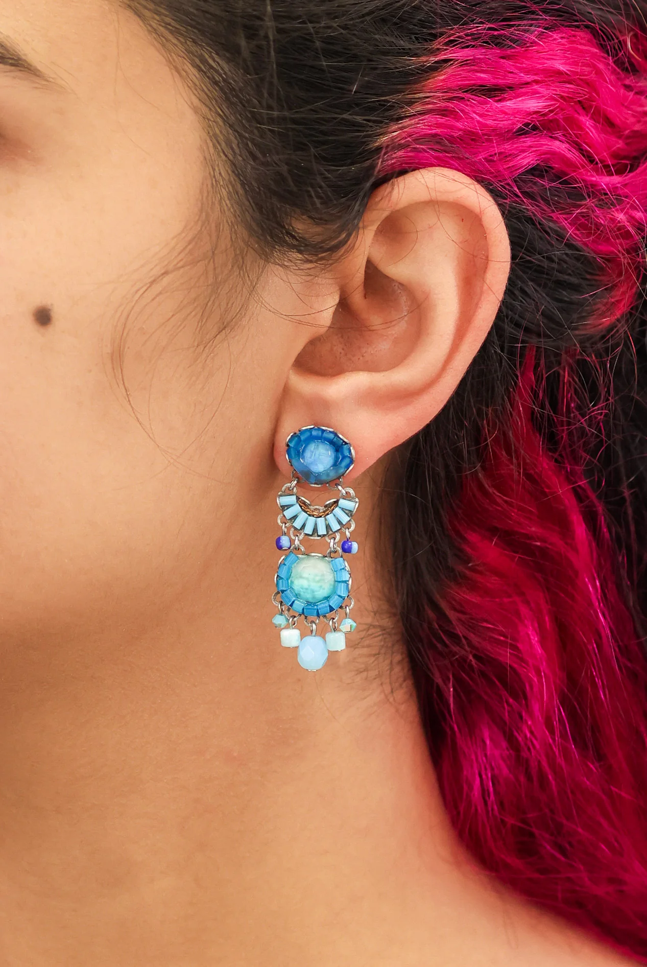 Blue Bayou Set, Casual Blue Earrings, Sky - Image 2