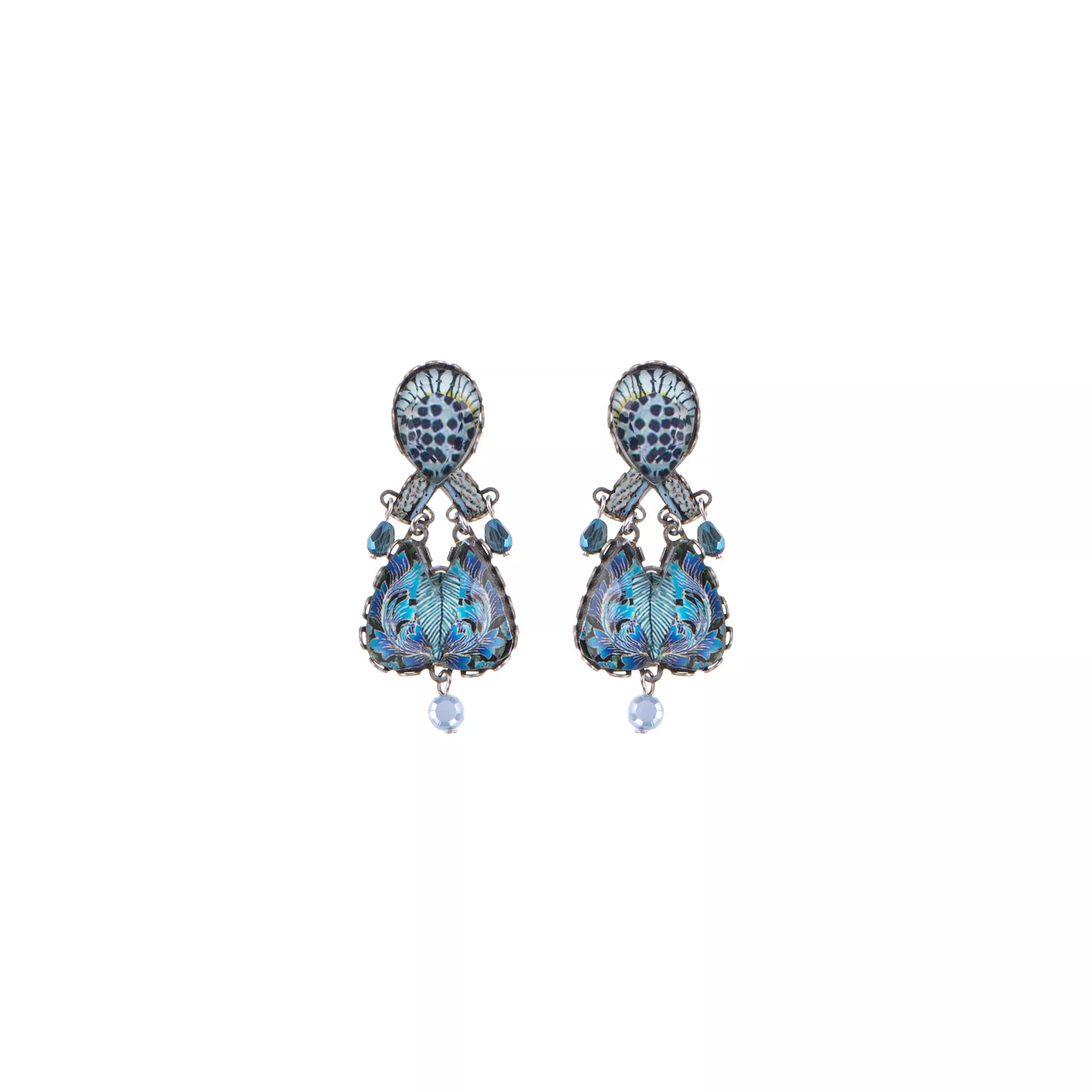Blue Casual Earrings Deep Sea Set, Mira