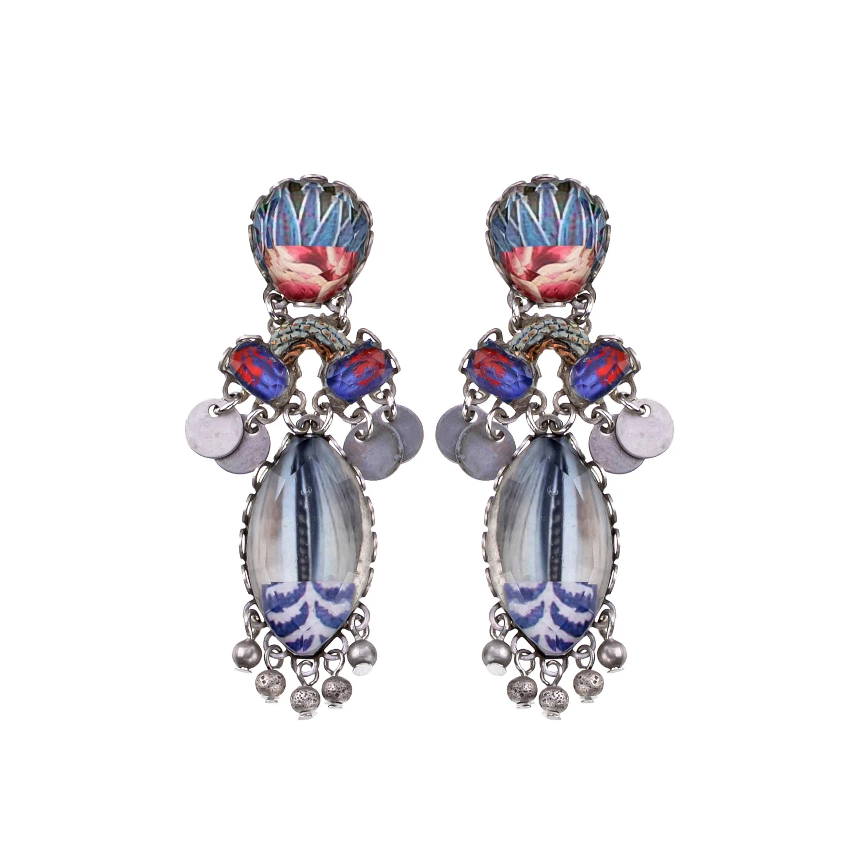 Blue Delicate Earrings Serene Sunrise Set, Melis