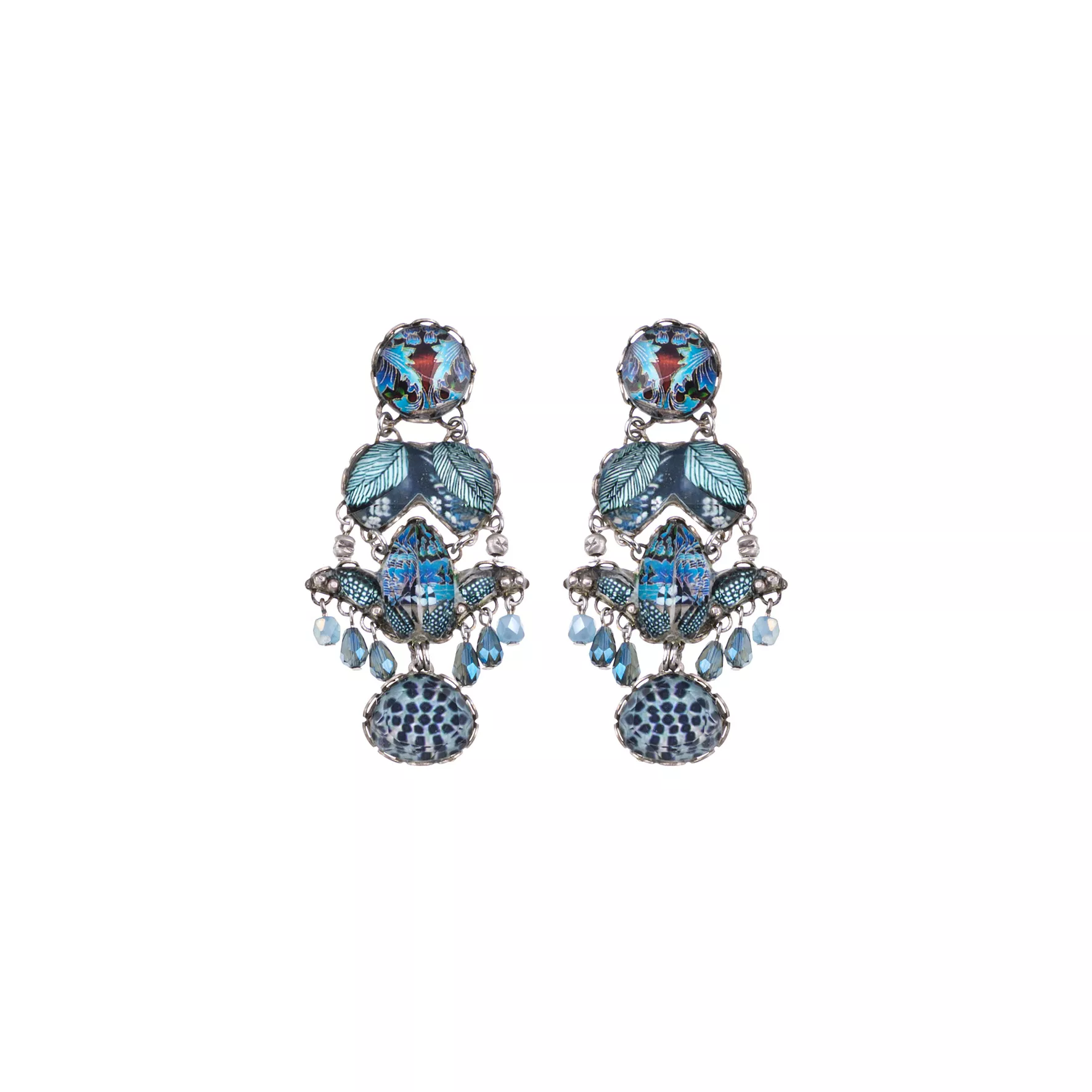 Blue Female Earrings Deep Sea Set, Kai