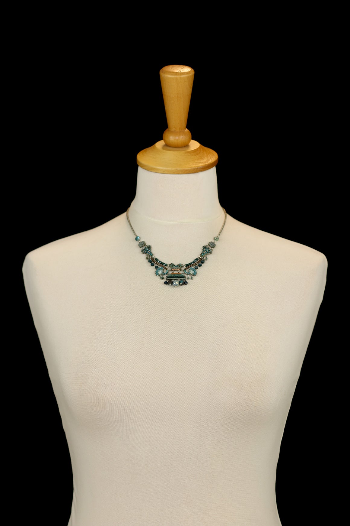 Blue Shimmering Necklaces Moonlight Set, Asha - Image 2