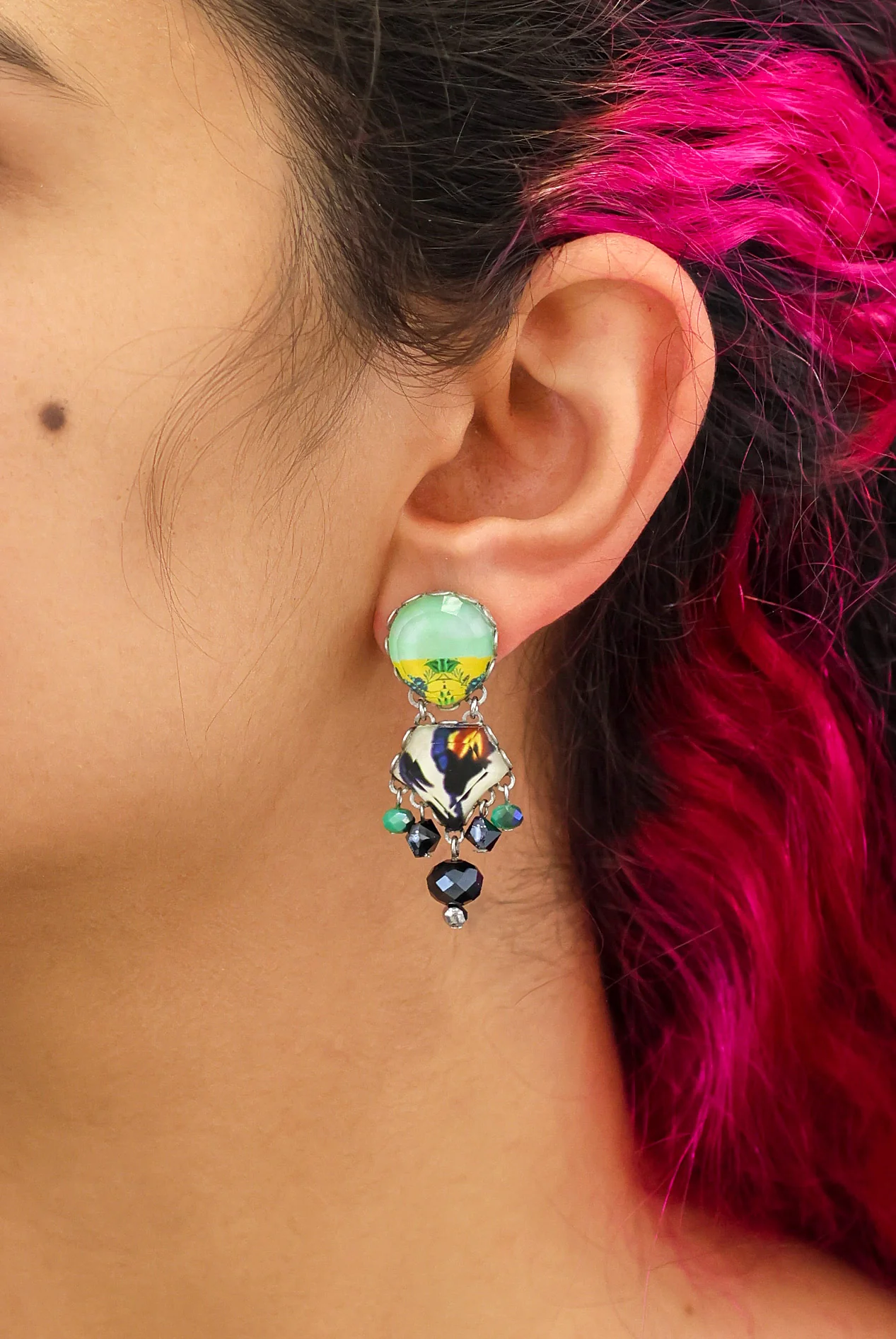 Candy Twist Set, Colorful Earrings, Toffee - Image 2