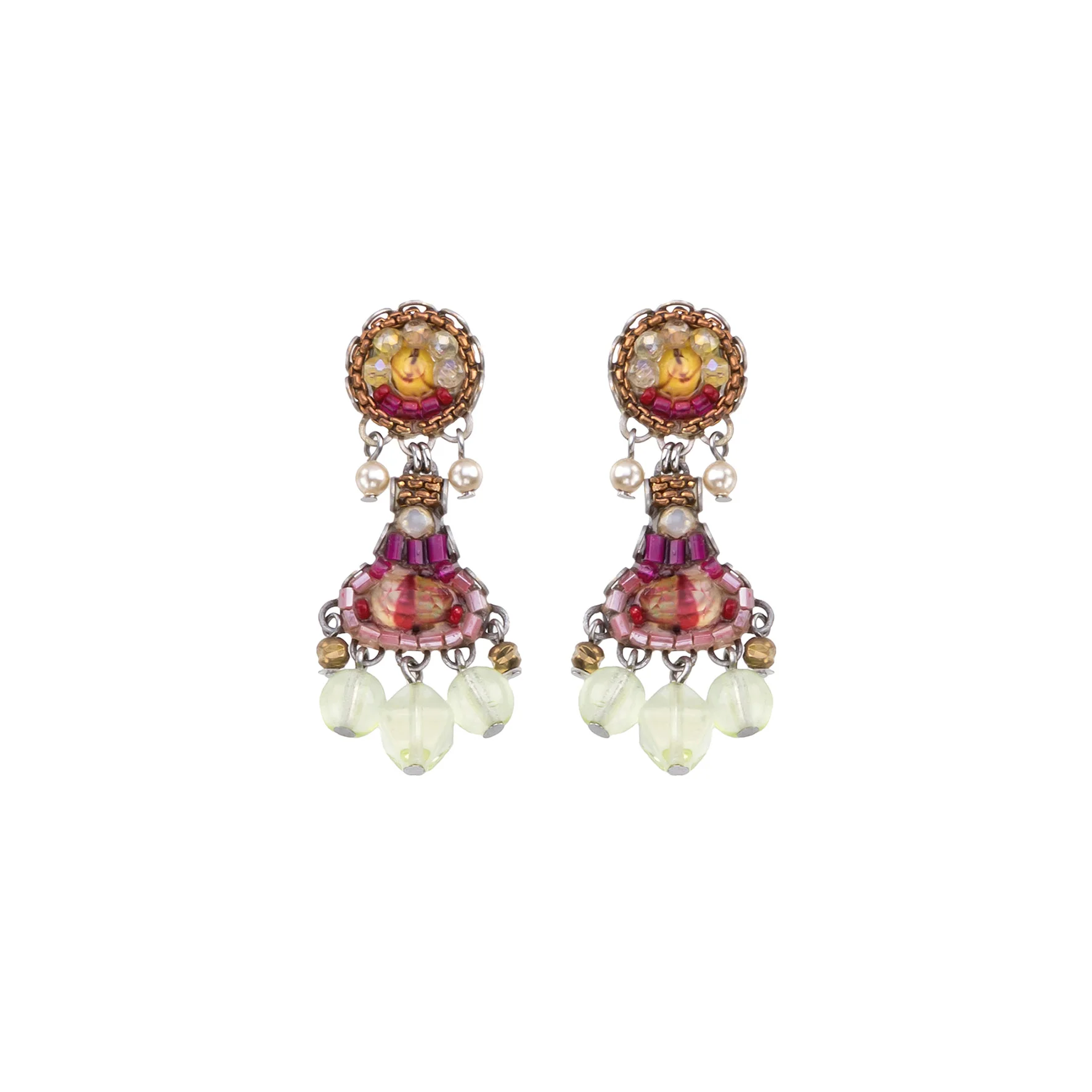 Casual Earrings Lemonade  Set, Amarillo