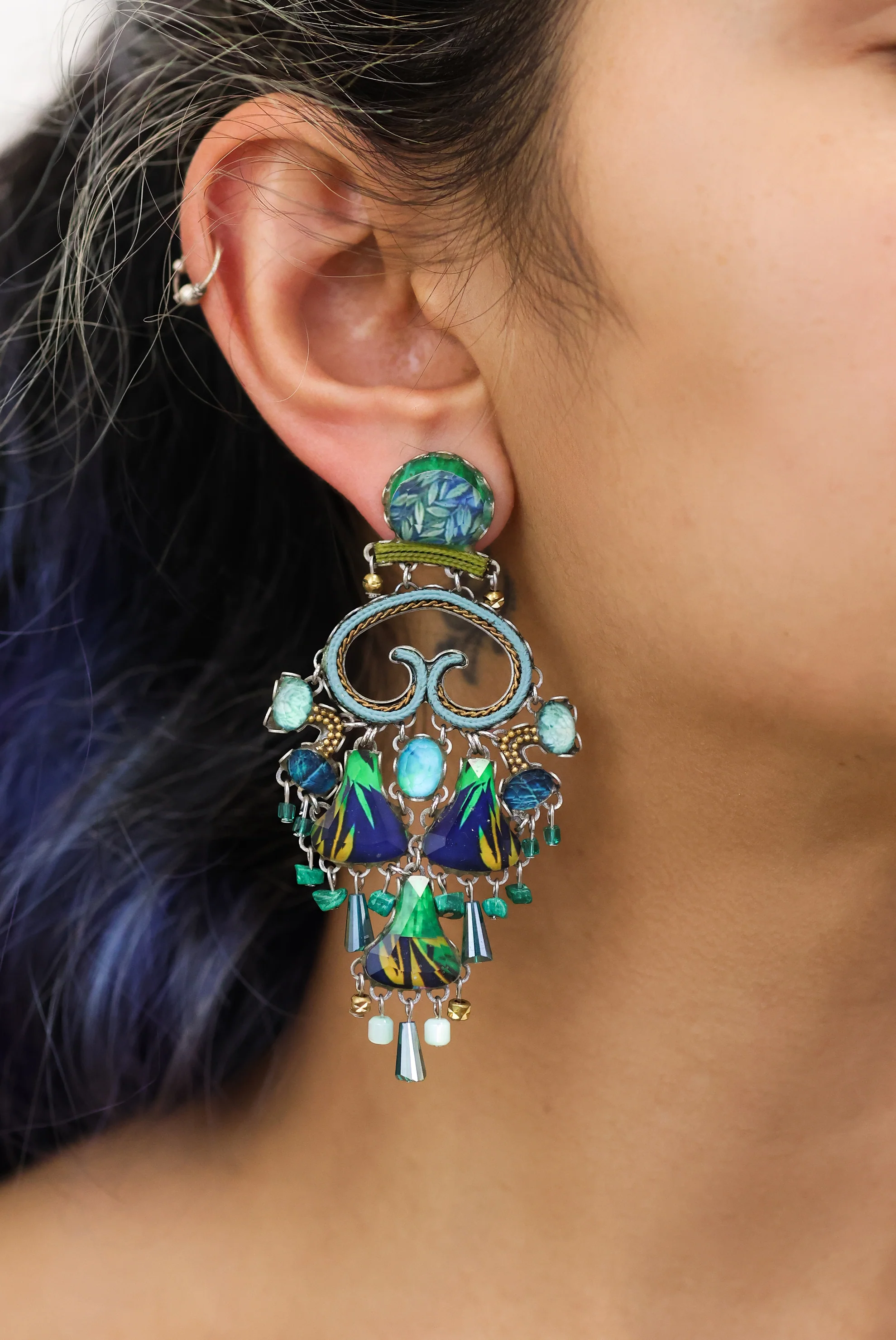 Chandelier Earrings Meadow Set, Linnea - Image 2