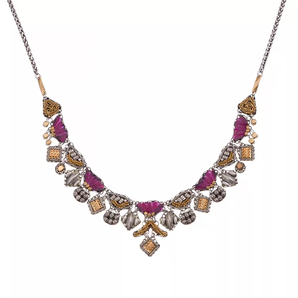 Cherry Blossom, Dahlia Necklace
