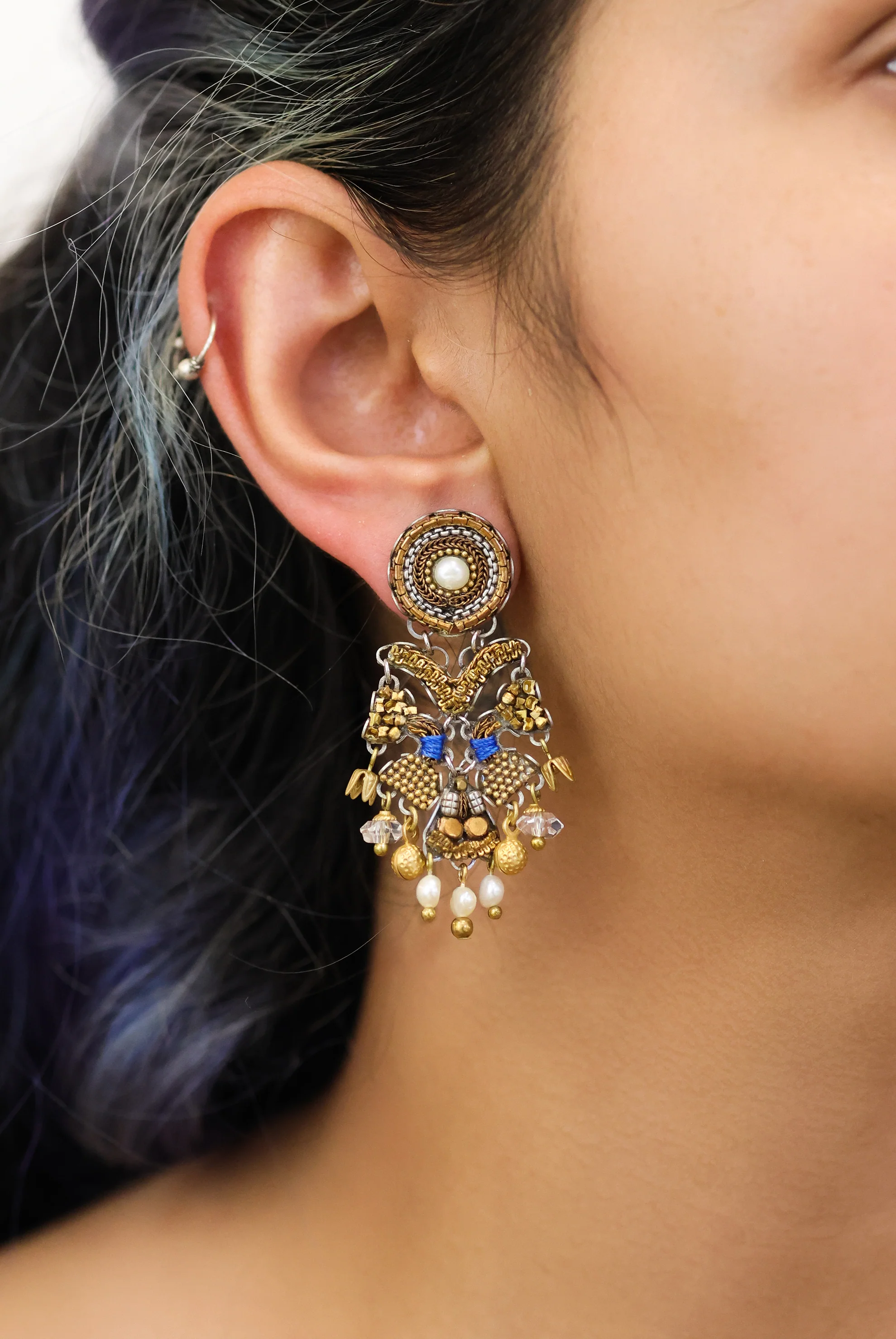 Chic Earrings Gold Totem Set, Anastasia - Image 2