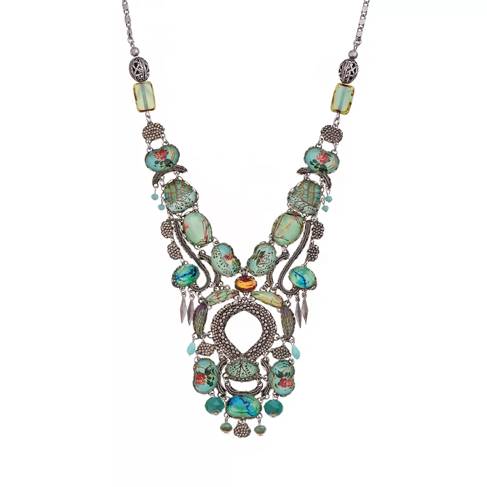 Clover Blooms, Agove Necklace