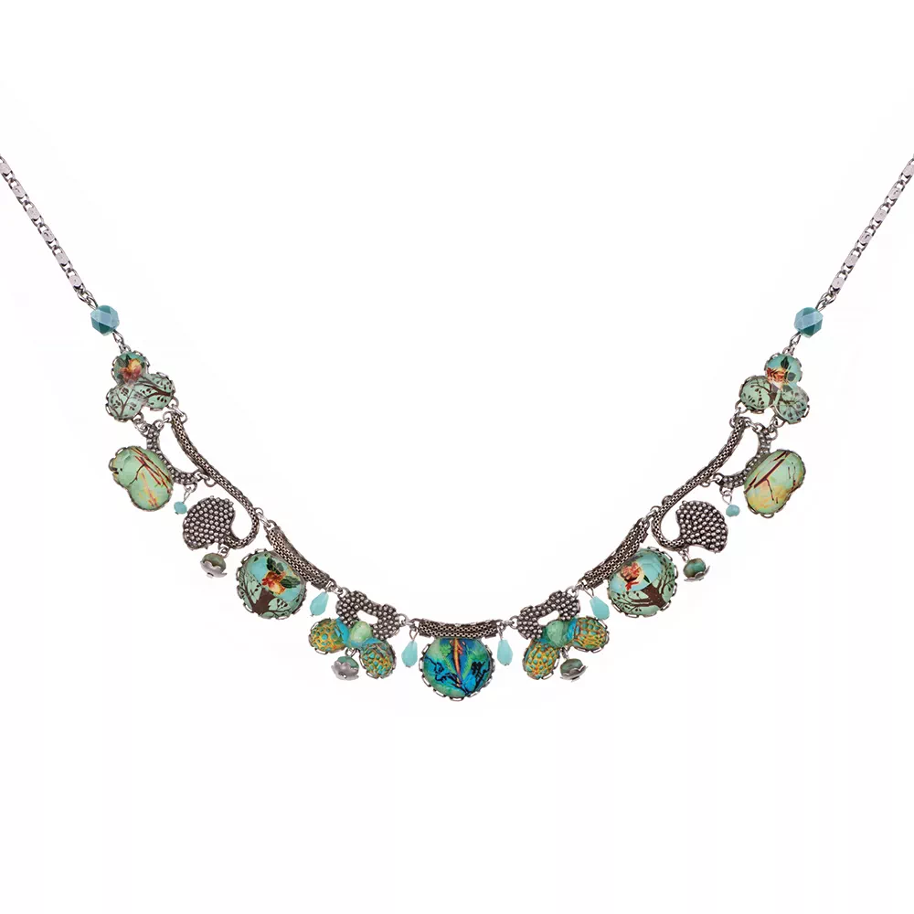 Clover Blooms, Blechnum Necklace