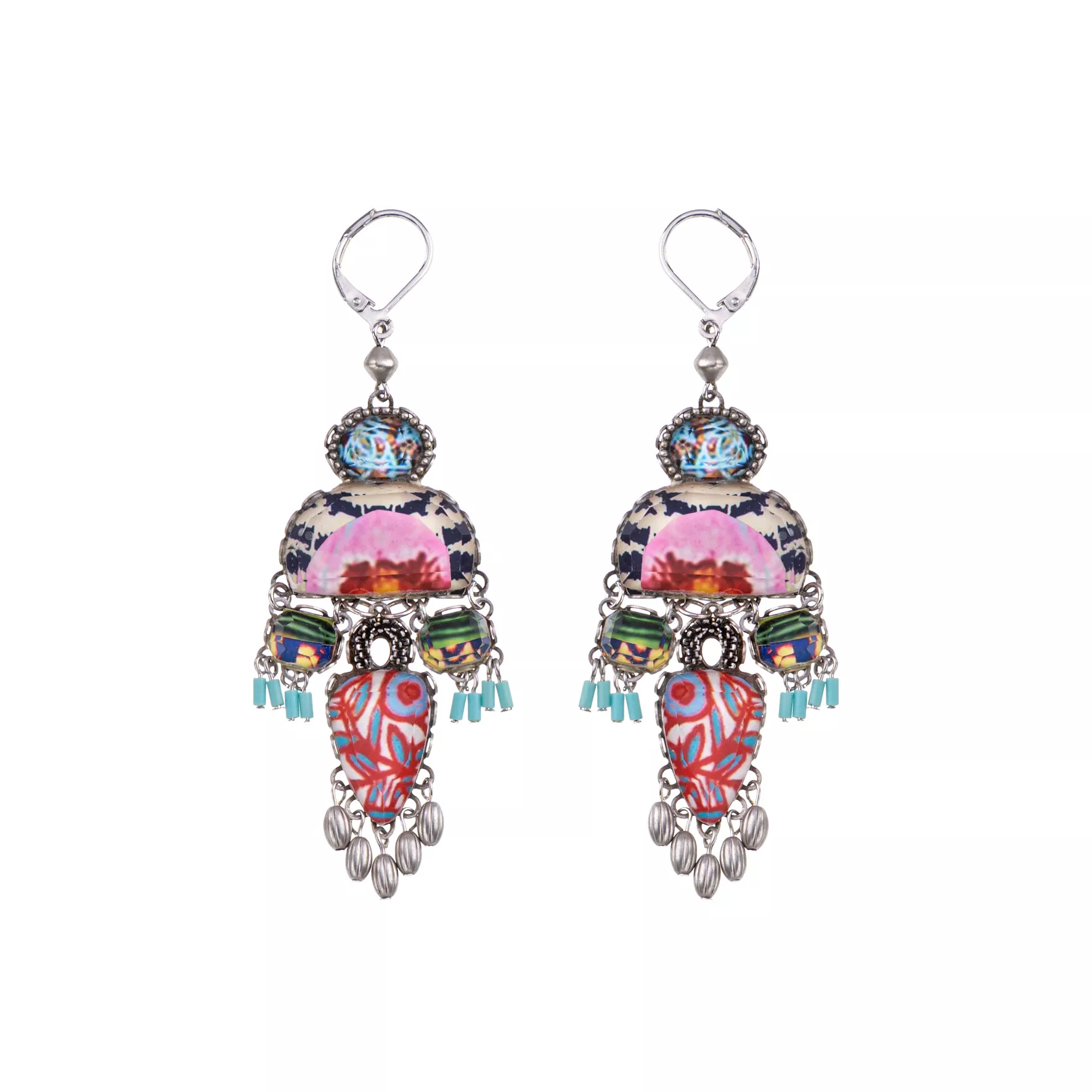Colorful Dangling Earrings Carnival Set, Fiesta