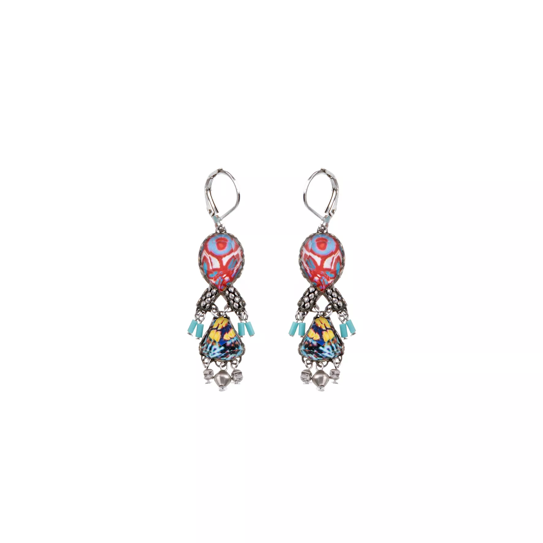 Colorful Dangling Earrings Carnival Set, Gala