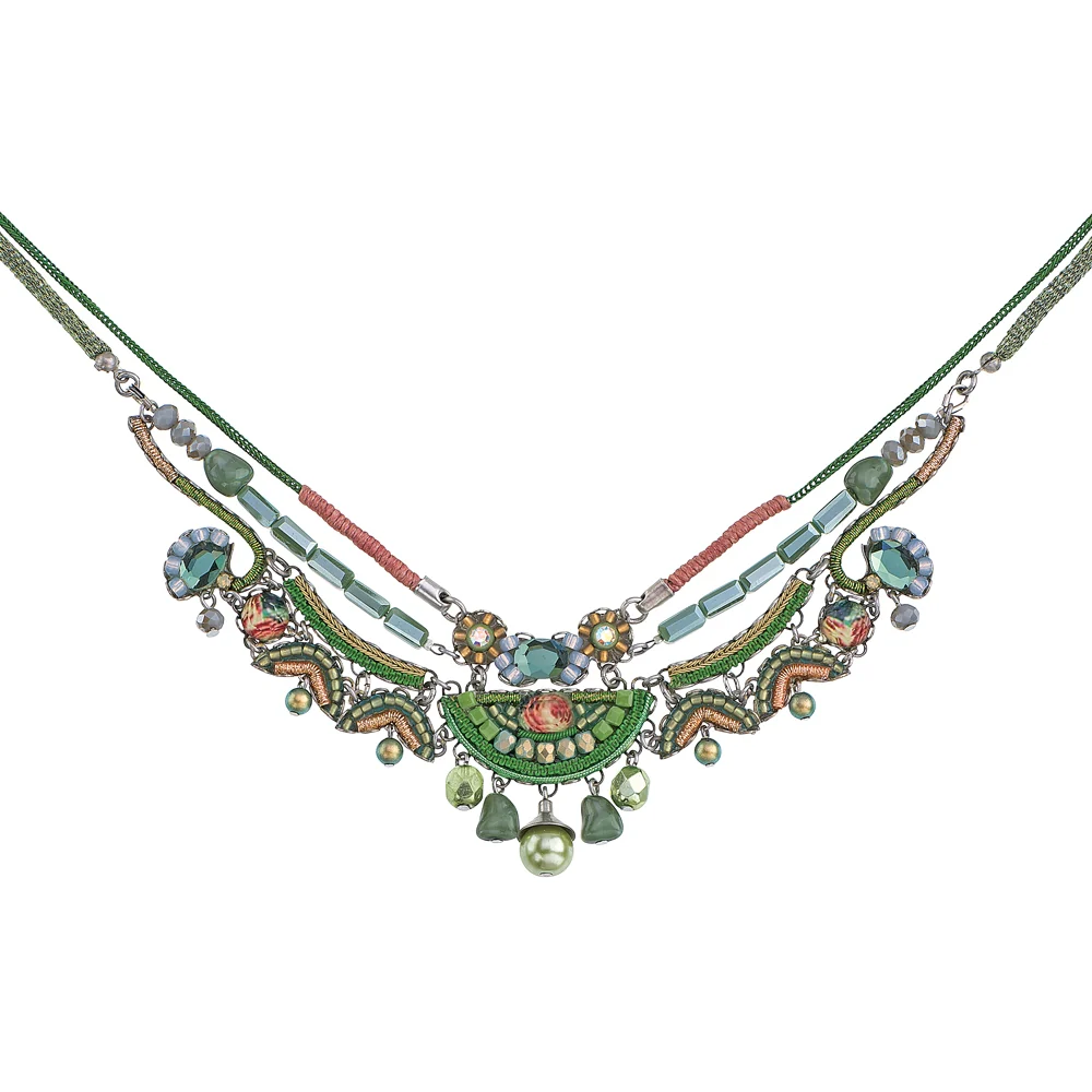 Daylily, Lime Necklace