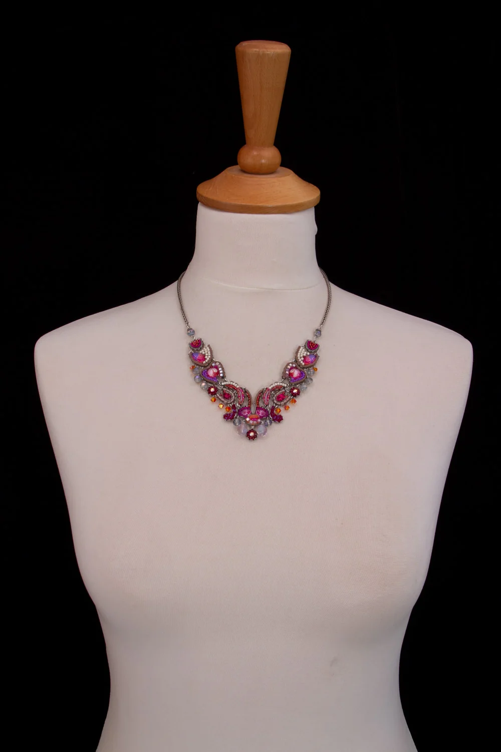 Deep Fuchsia, Pasly Necklace - Image 2