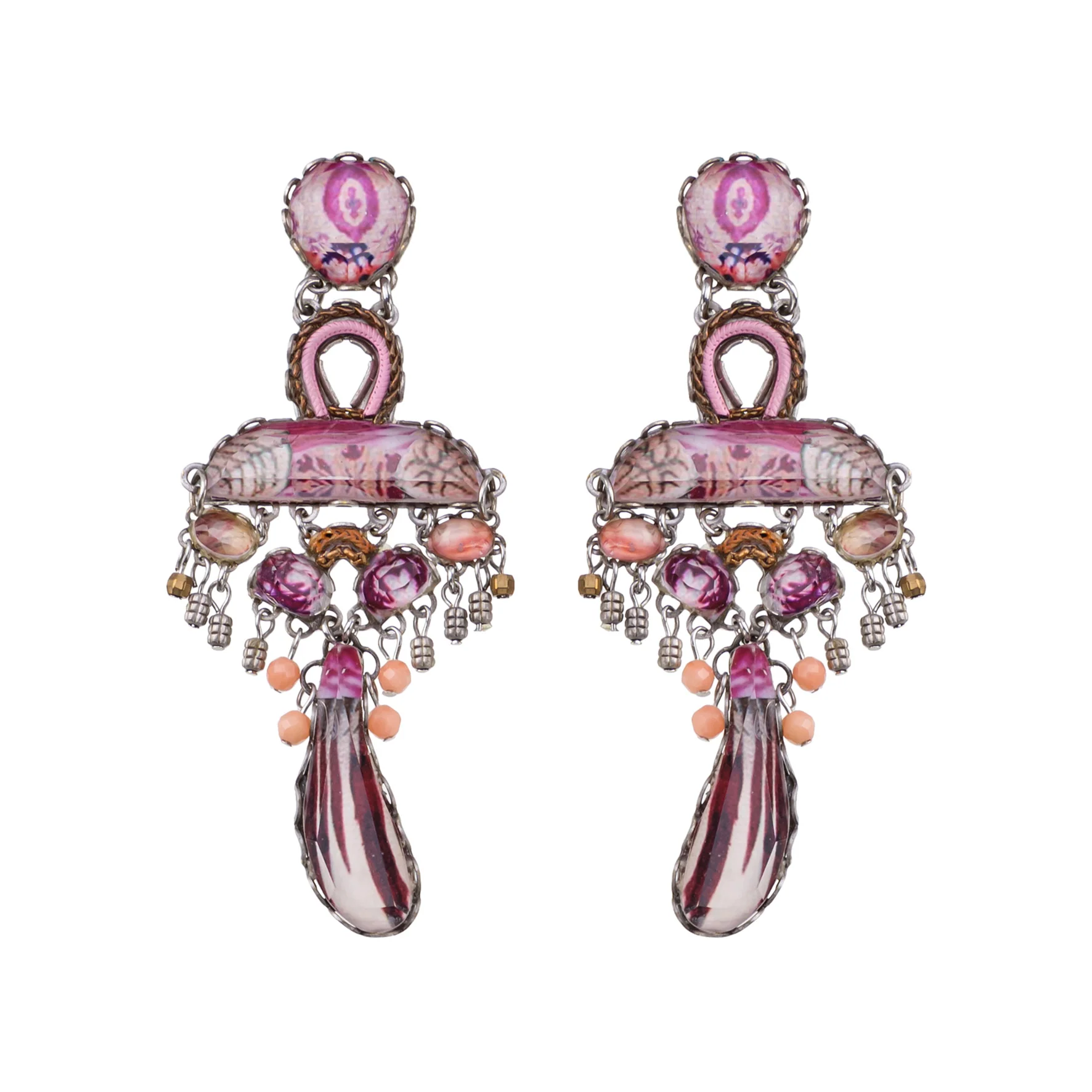 Elegant Earrings Rose Embrace Set, Eden