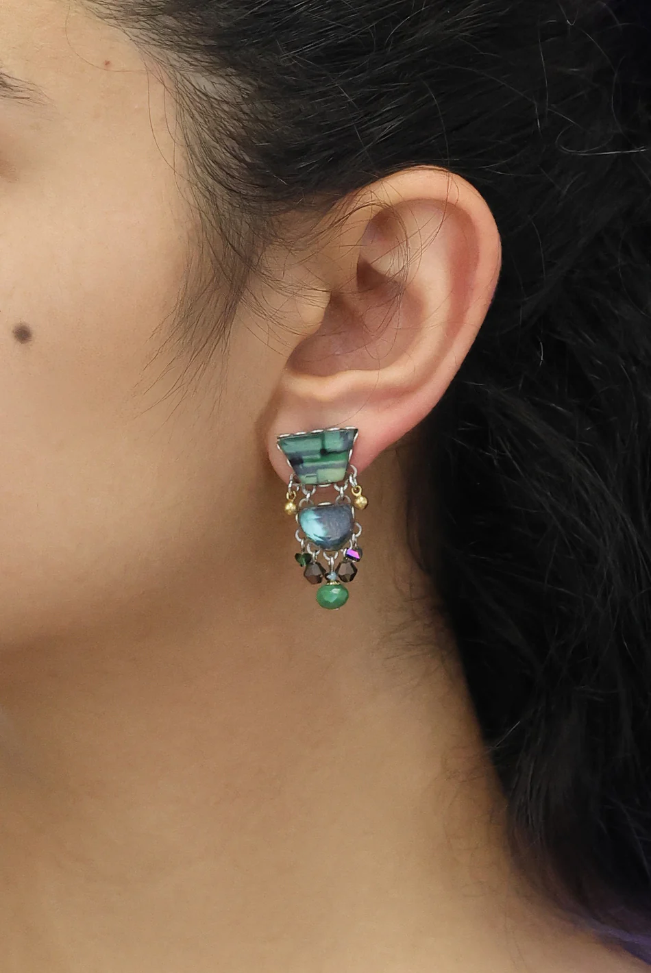 Emerald Reflection Set, Everelle Earrings - Image 2