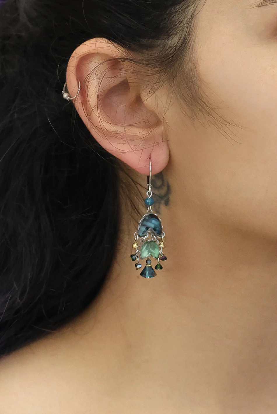 Emerald Reflection Set, Silvenia Earrings - Image 2