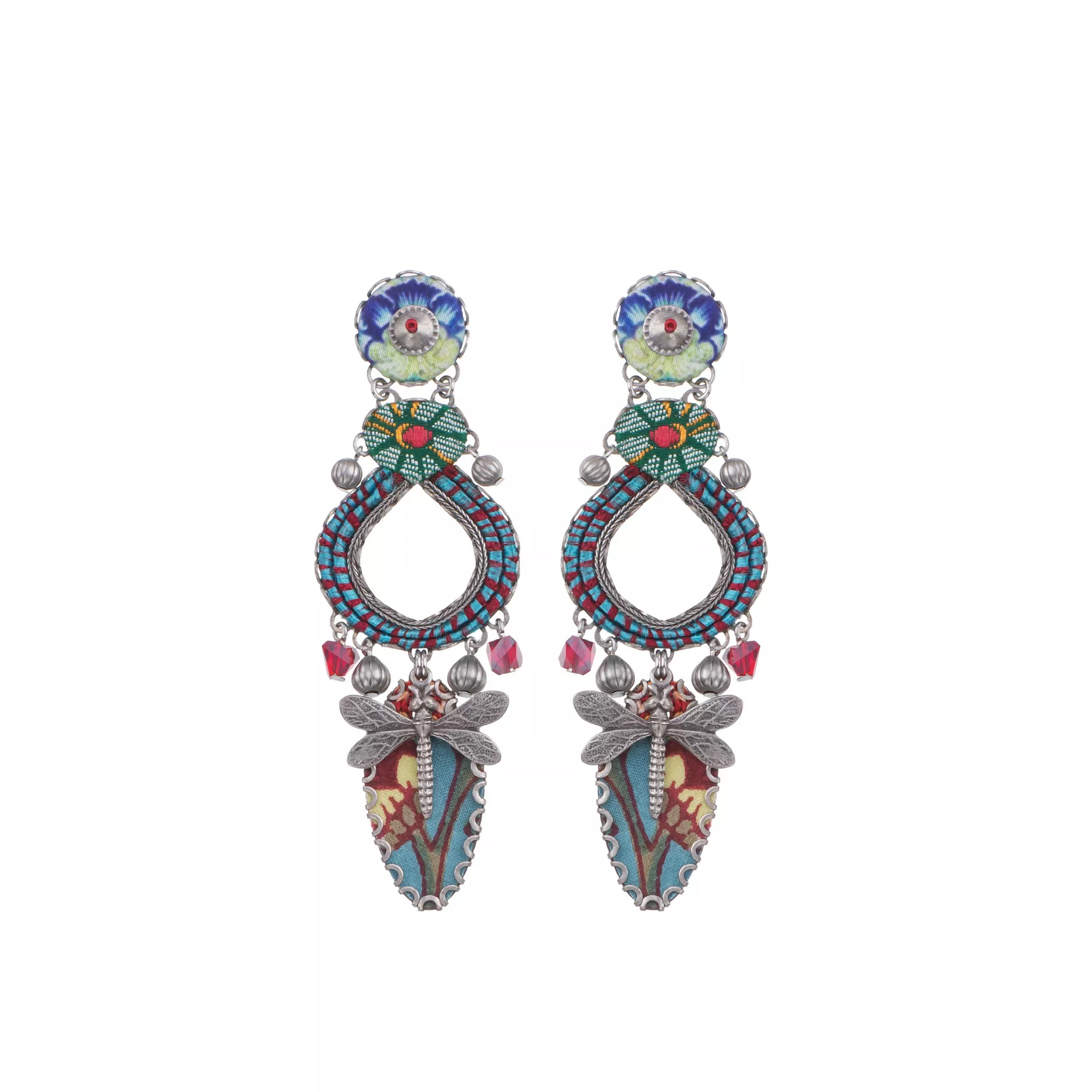 Frosty Morning, Sari Earrings