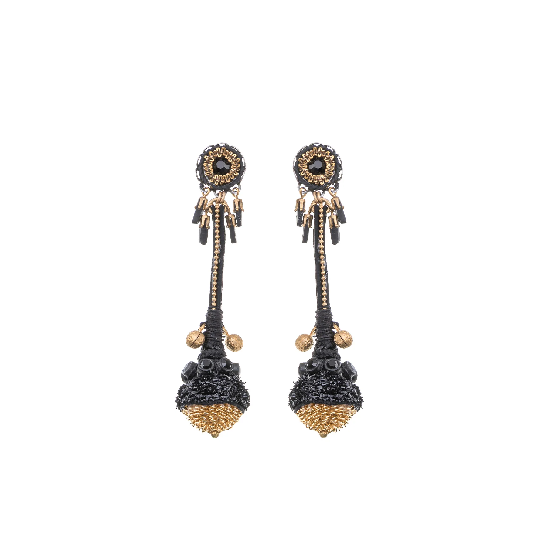Gilded Black Set, Ebonia Earrings