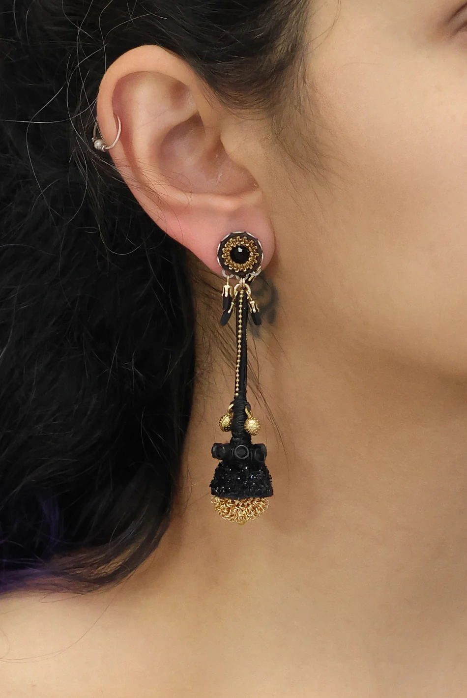 Gilded Black Set, Ebonia Earrings - Image 2