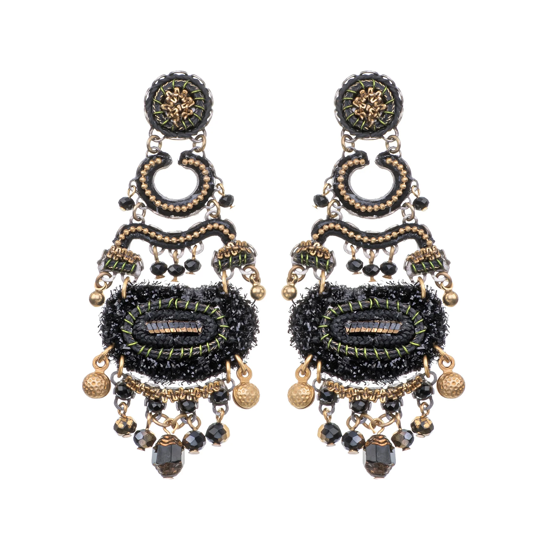 Gilded Black Set, Lanore Earrings