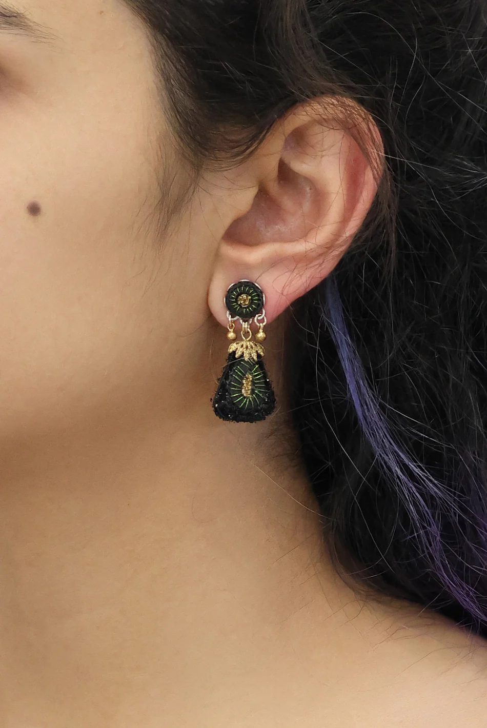 Gilded Black Set, Noctura Earrings - Image 2