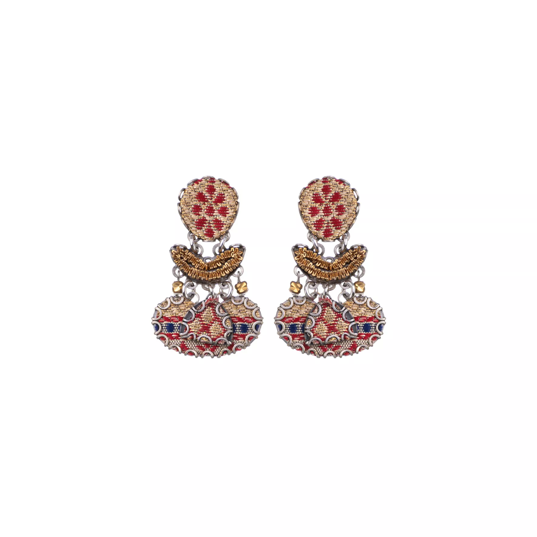 Gold Festive Earrings Royal Gold Set, Aloki