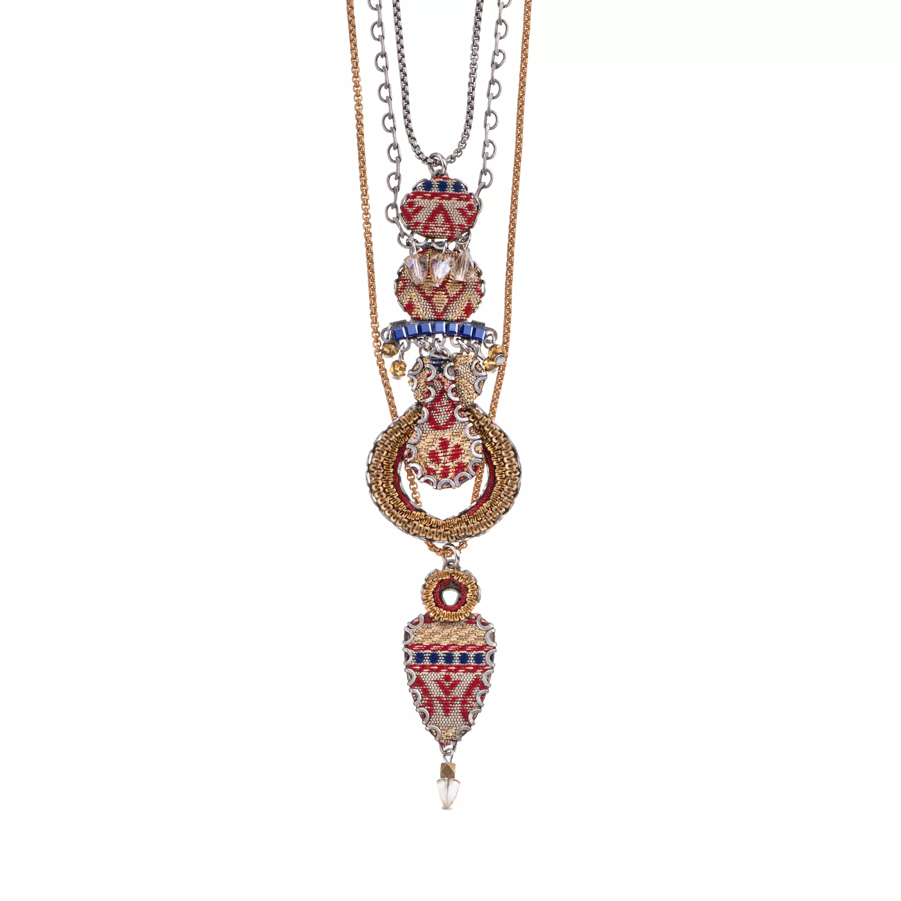 Gold Long Necklace Royal Gold Set, Jin