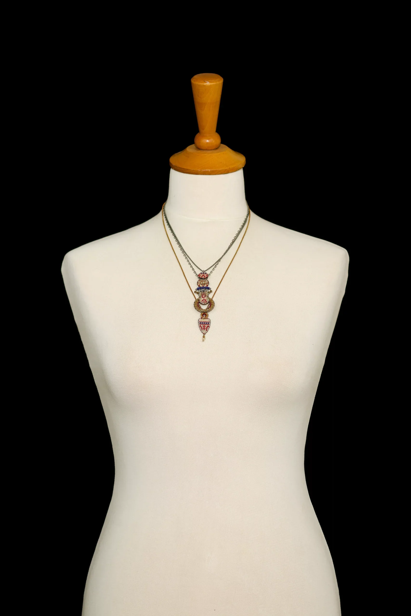 Gold Long Necklace Royal Gold Set, Jin - Image 2