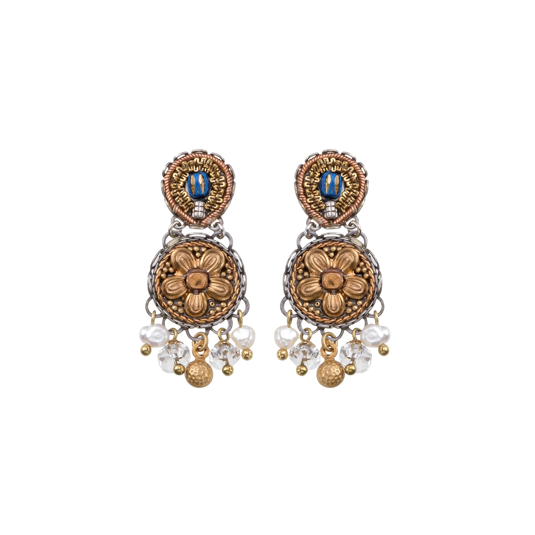 Gold Vibrant Earrings Gold Totem Set, Gilda