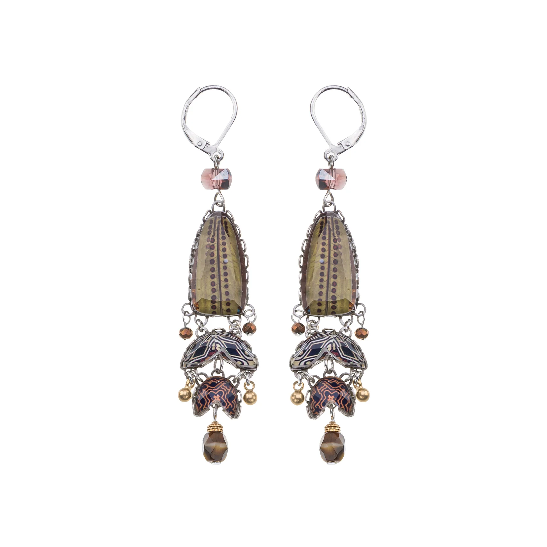 Golden Dunes Set, Zemaria Earrings