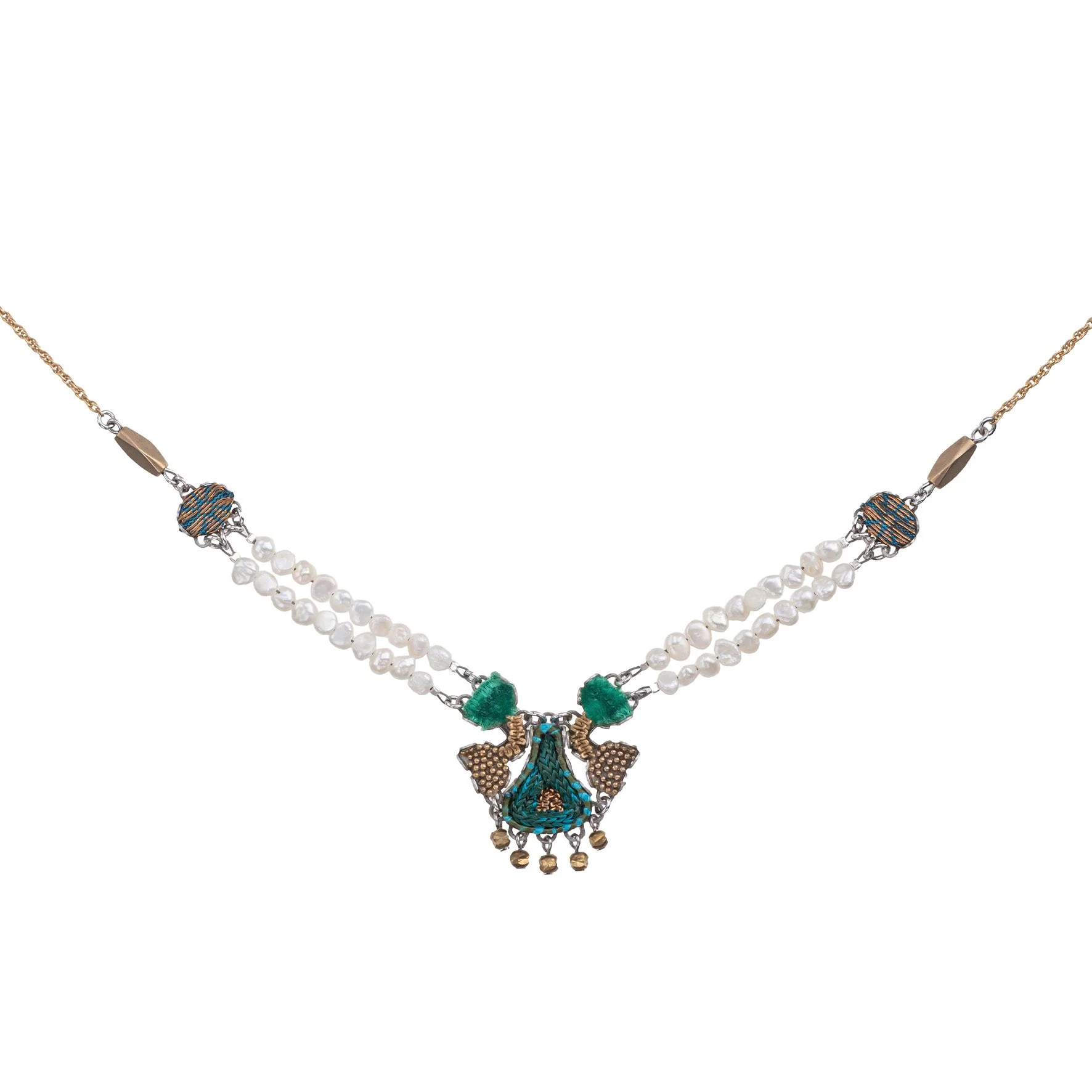 Green Elegant Necklaces Royal Velvet Set, Altheo