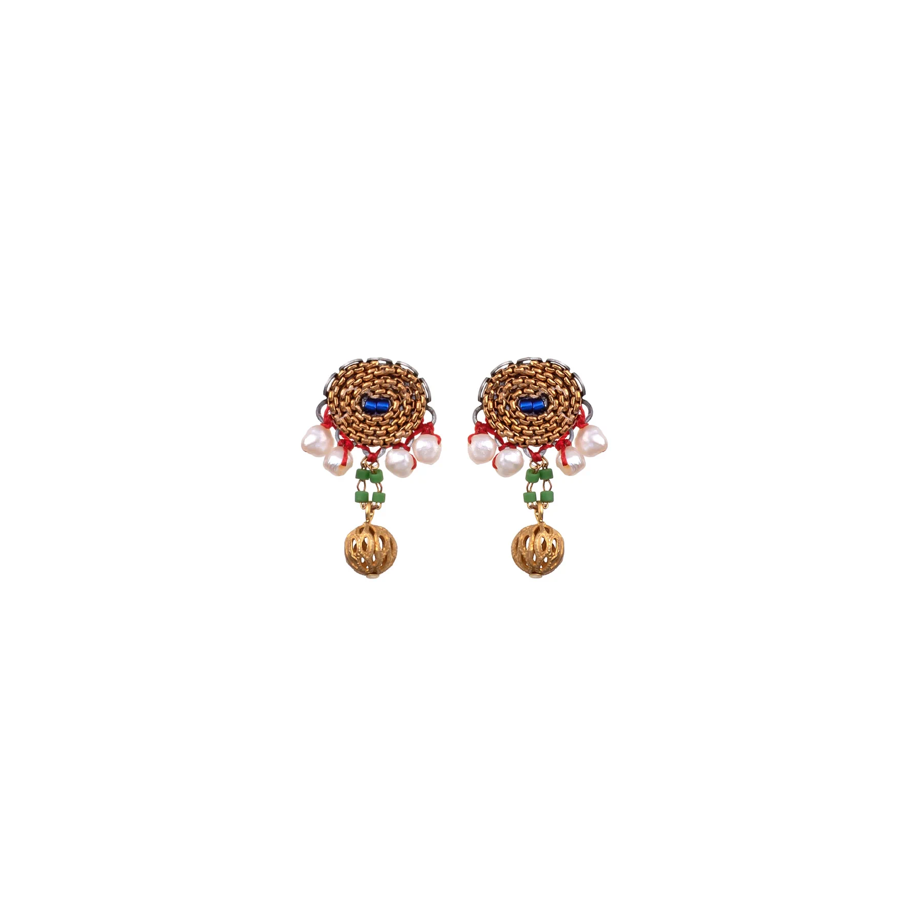 Green Small Earrings Queen of Sheba Set, Oriana