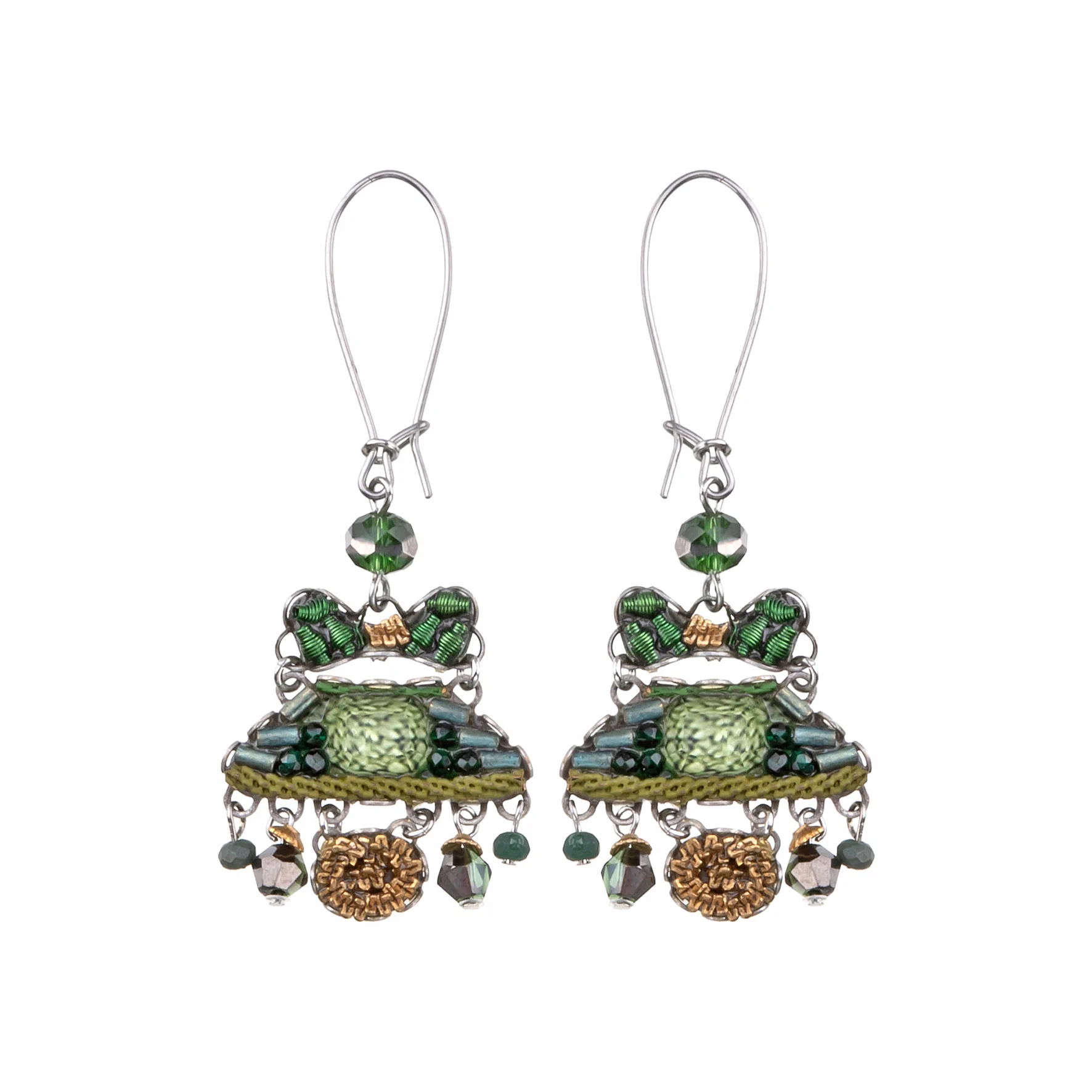 Green Staylish  Earrings Viridian Mood Set, Tova