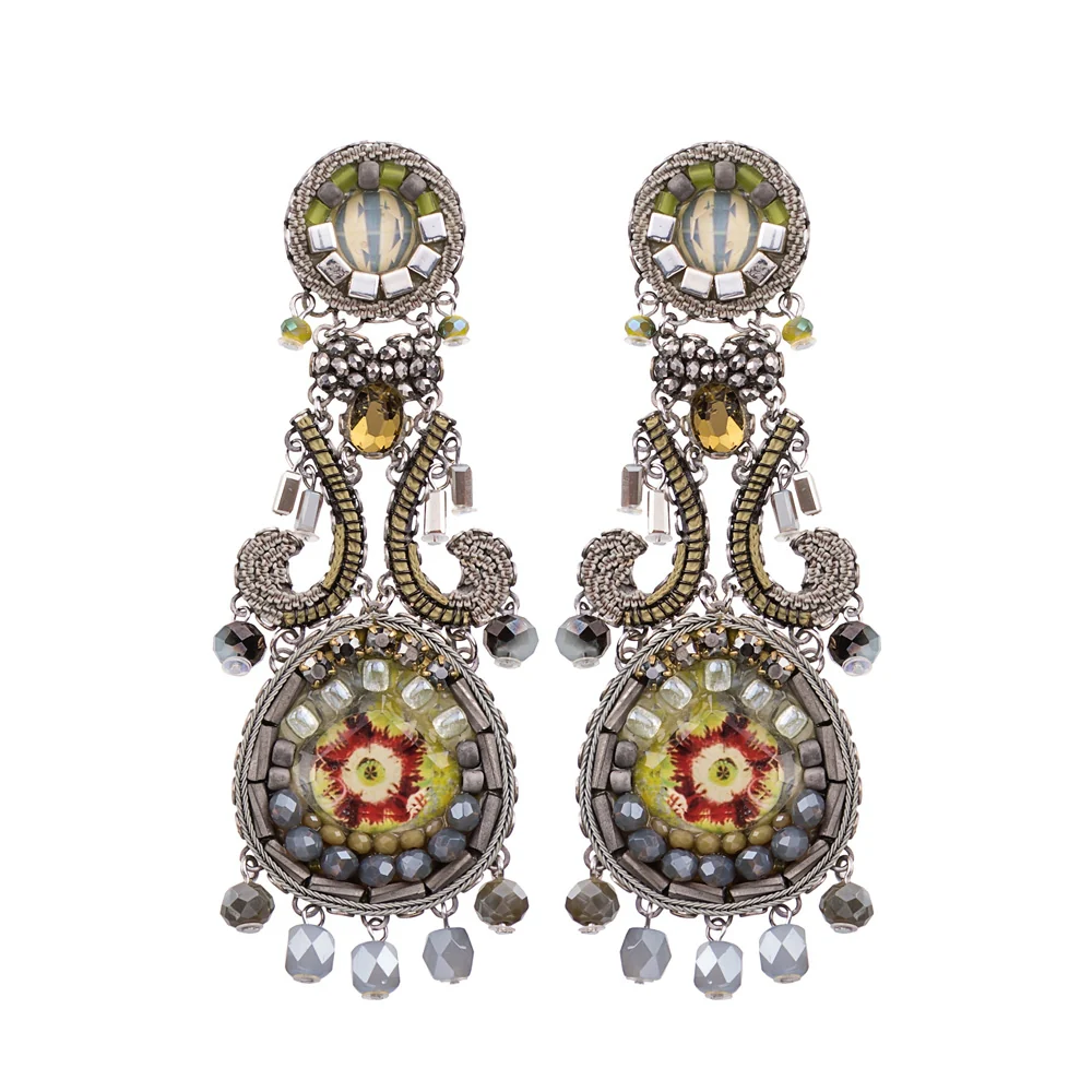 Grey Sparkle, Nova Earrings