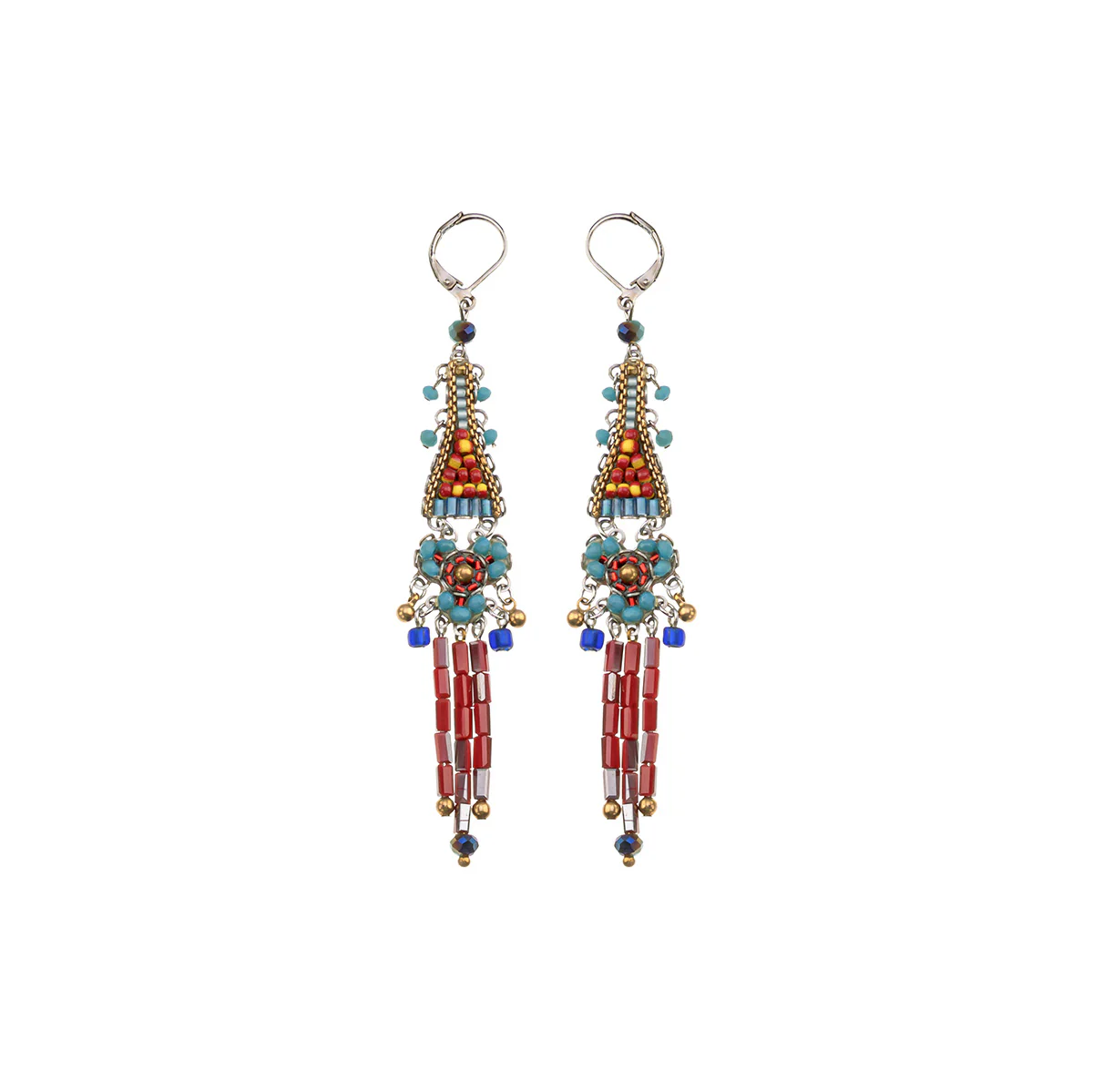 Heatwave Set, Boho Drop Beaded Earrings, Sunshine