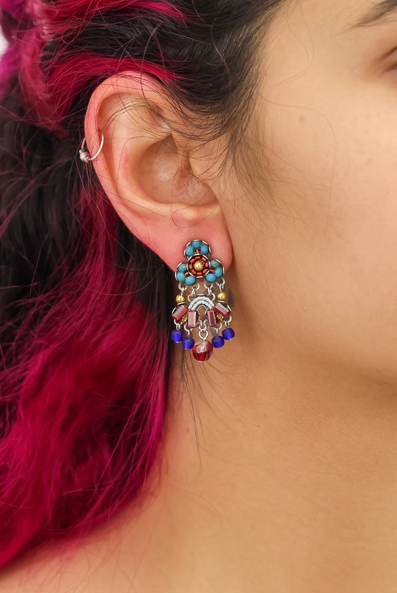 Heatwave Set, Casual Beaded Earrings, Radiance - Image 2