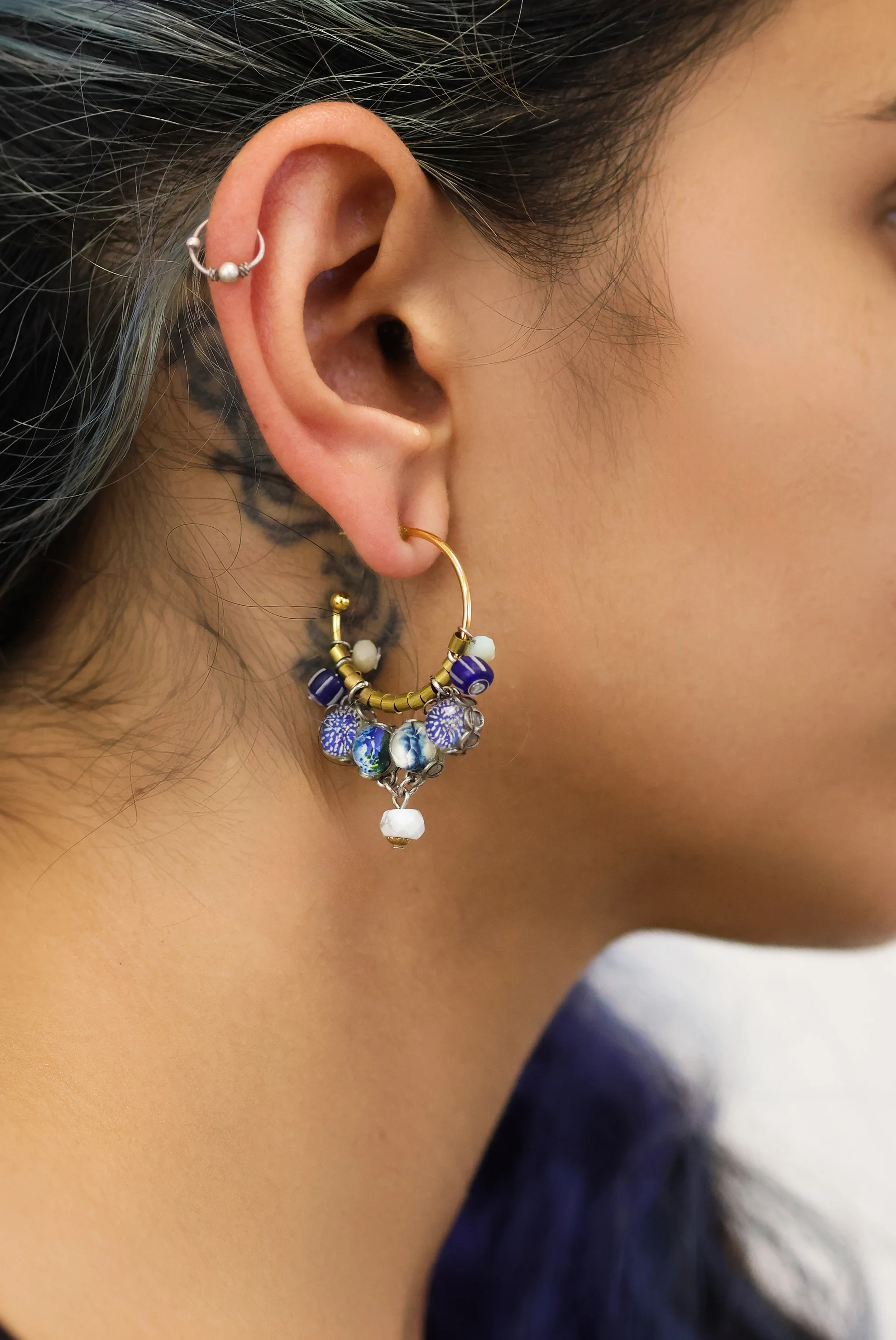 Hoop Earrings Fresh Waters Set, Nieves - Image 2