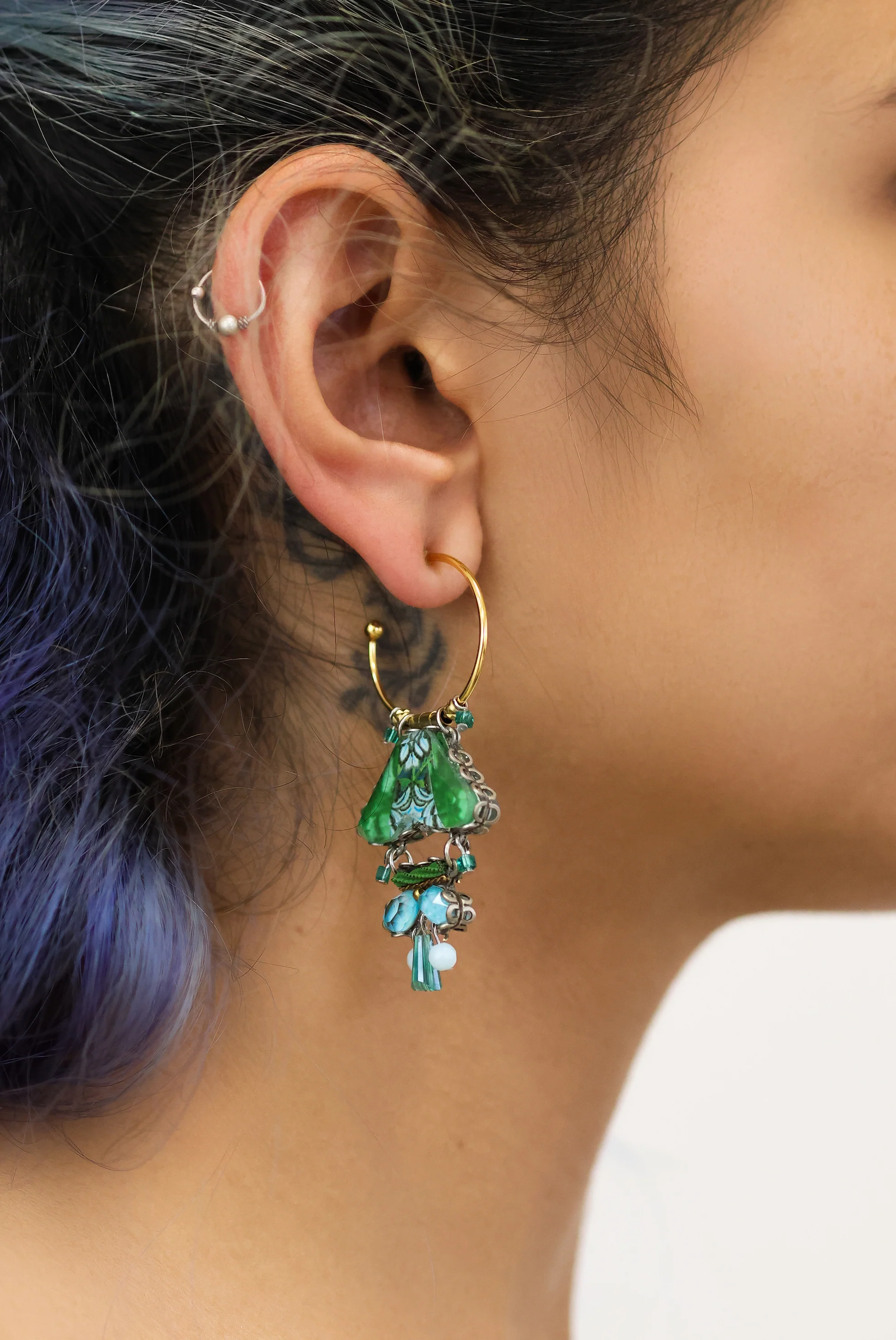 Hoop Earrings Meadow Set, Elowen - Image 2