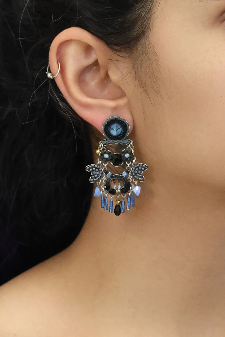 Indigo Summits Set, Maida Earrings - Image 2
