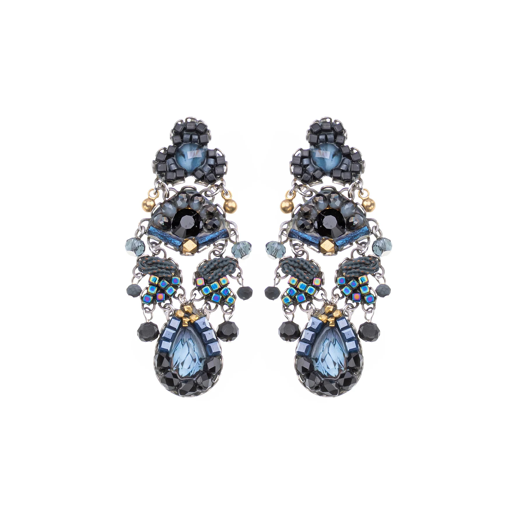 Indigo Summits Set, Marina Earrings