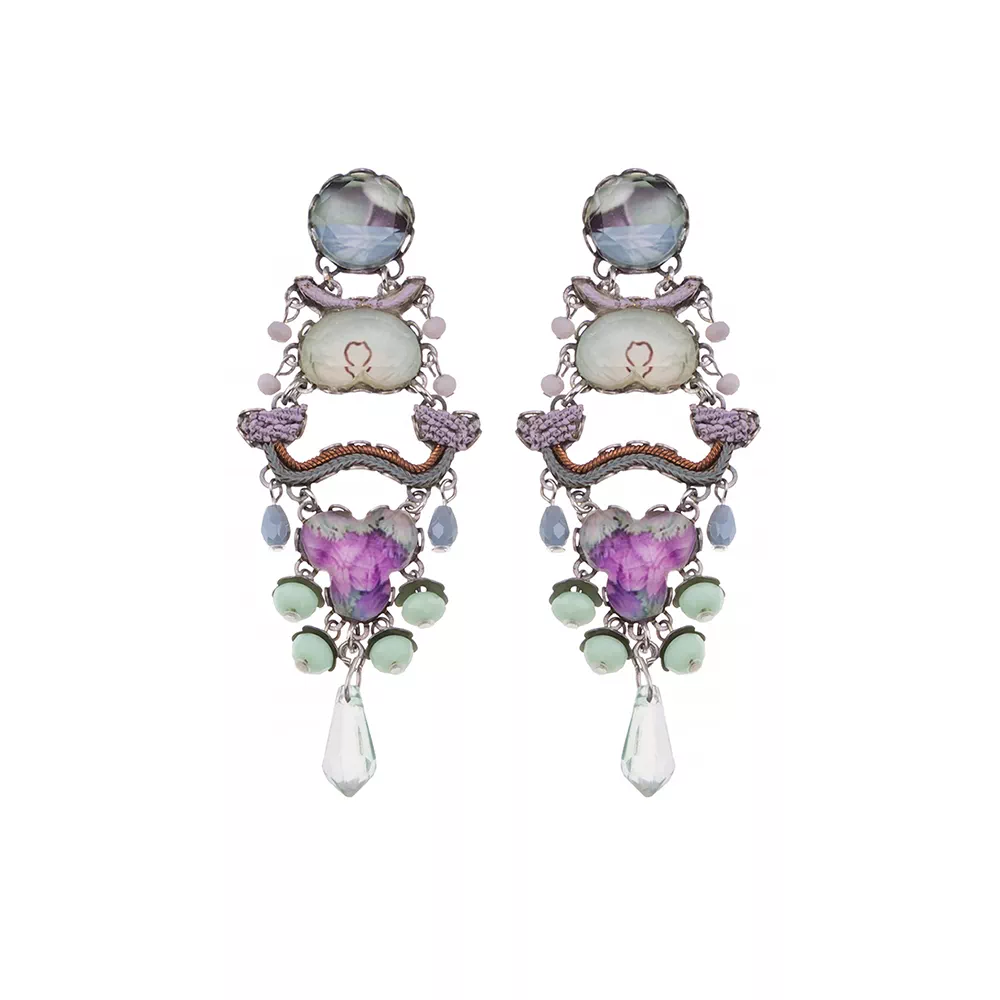 Lavendar Fields, Hebe Earrings