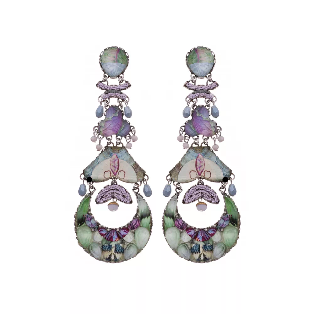 Lavendar Fields, Sedum Earrings