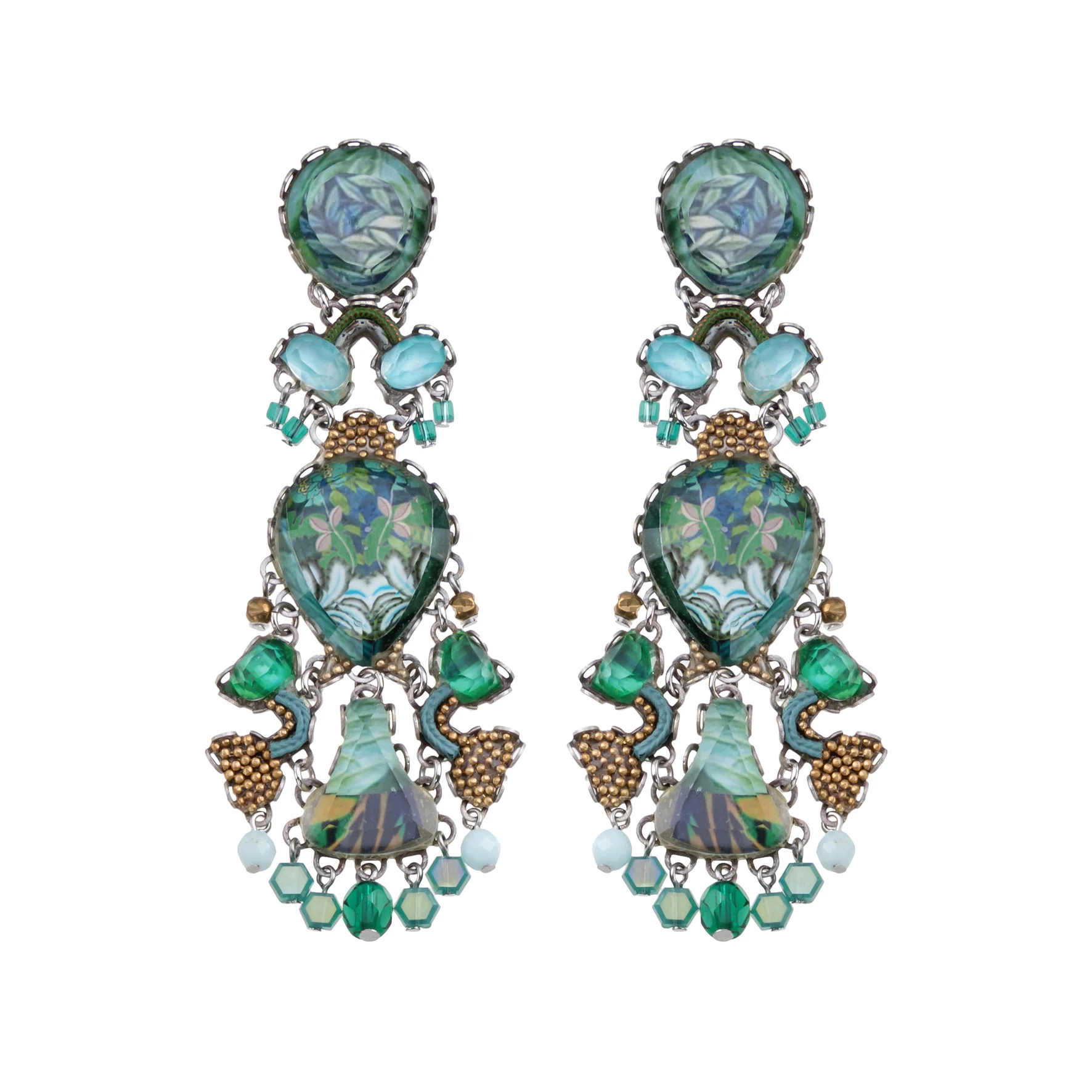 Long Earrings Meadow Set, Linden
