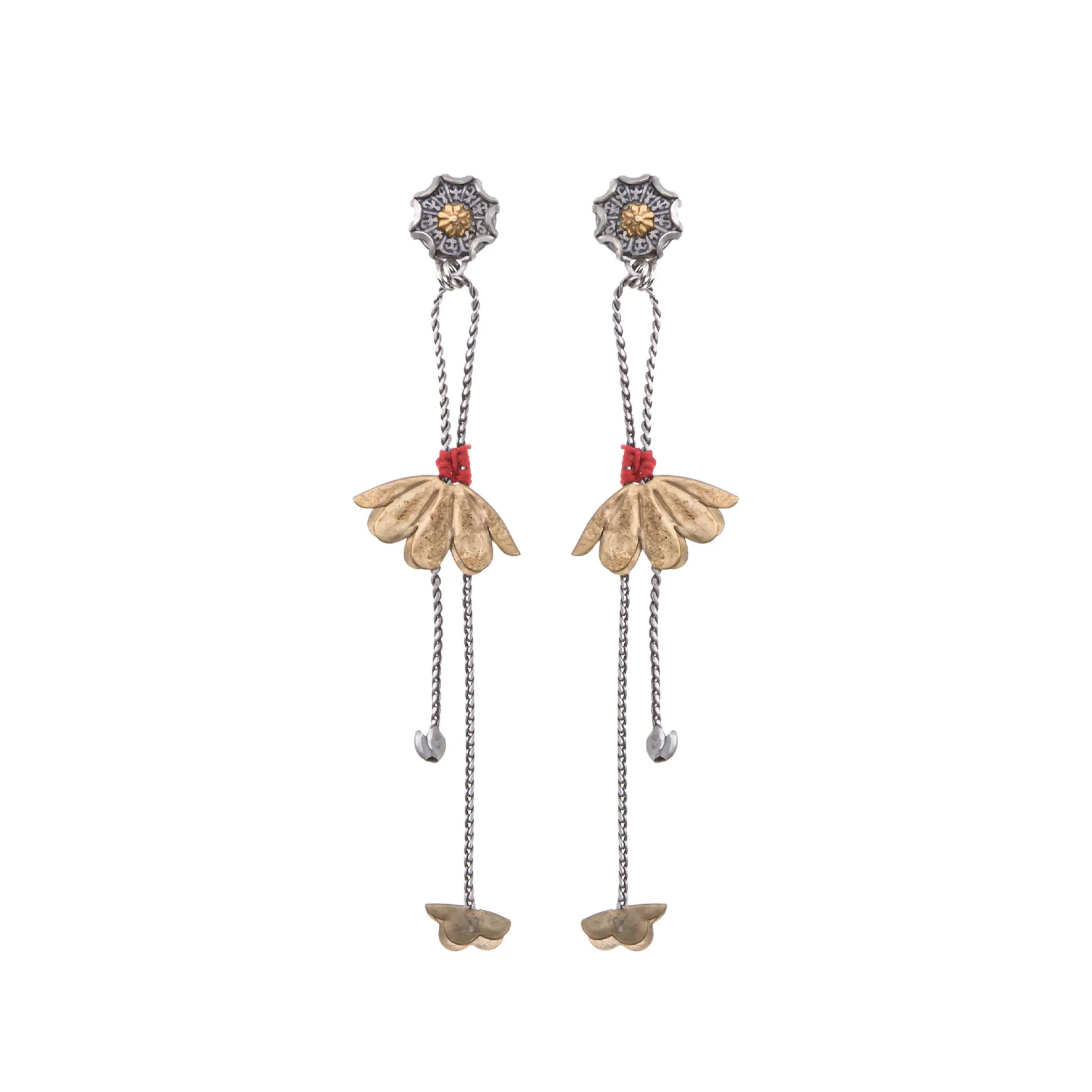 Metal Bloom Set, Oretta Earrings