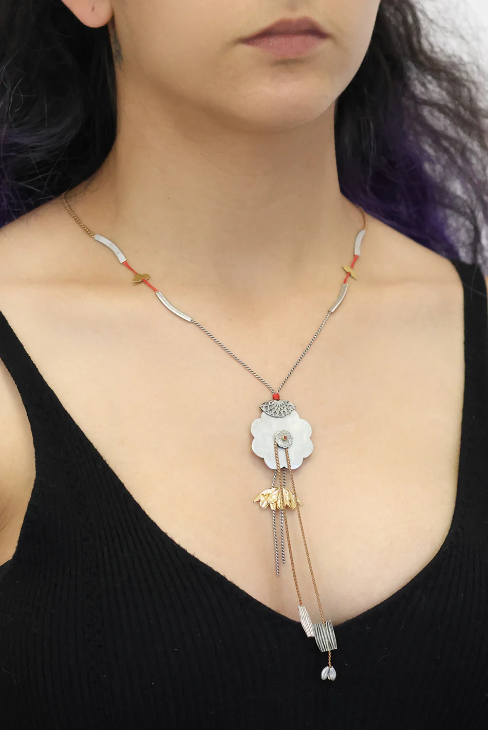 Metal Bloom Set, Terrania Necklace - Image 2