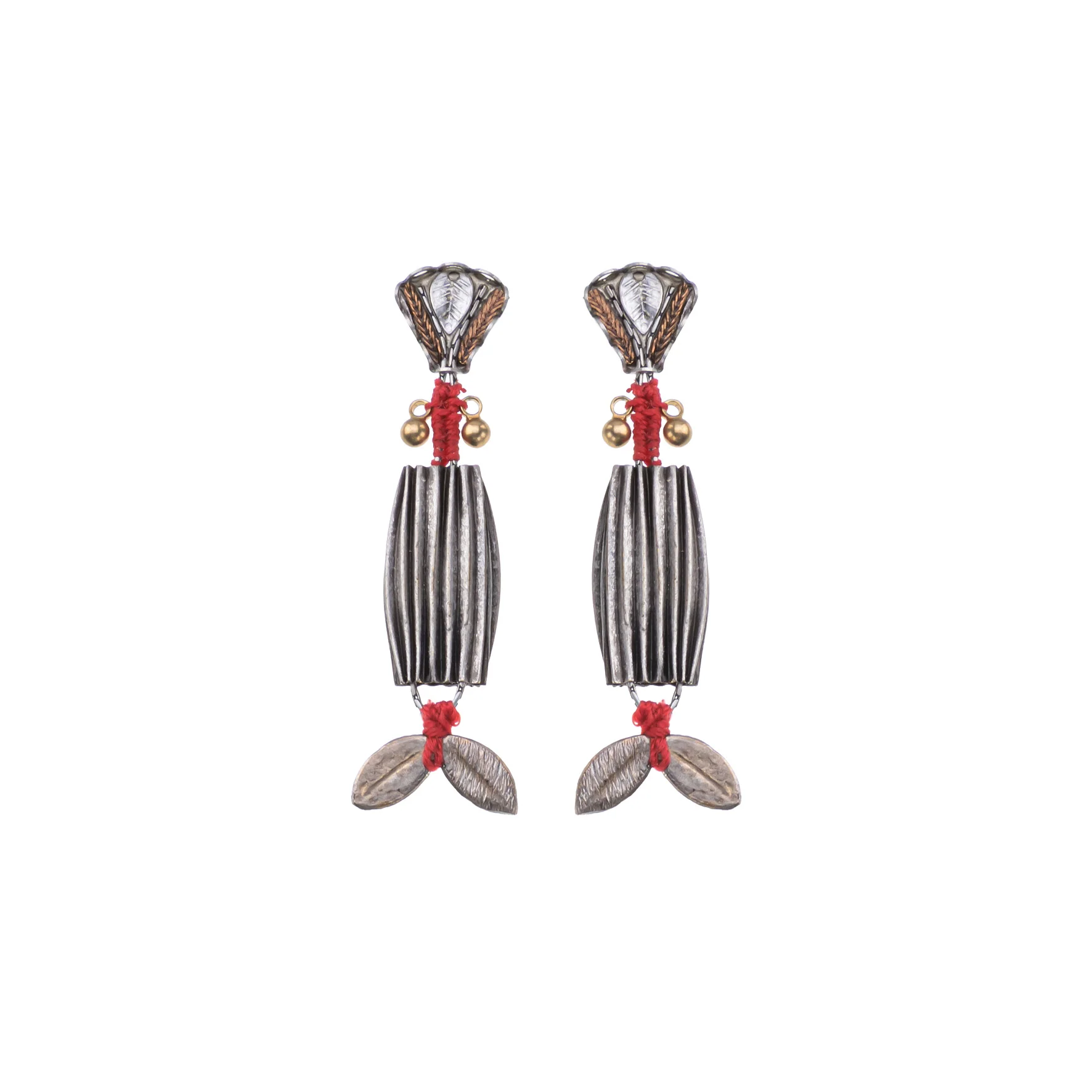 Metal Bloom Set, Zamira Earrings