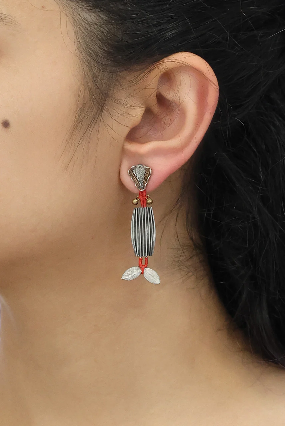 Metal Bloom Set, Zamira Earrings - Image 2