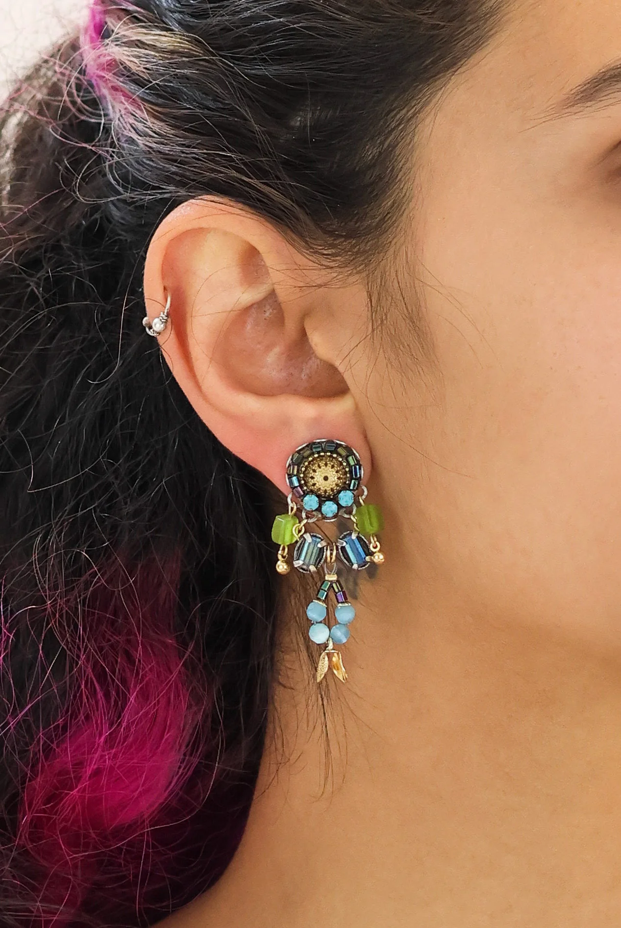 Mid Season Set, Beaded Freya Earrings - Image 2
