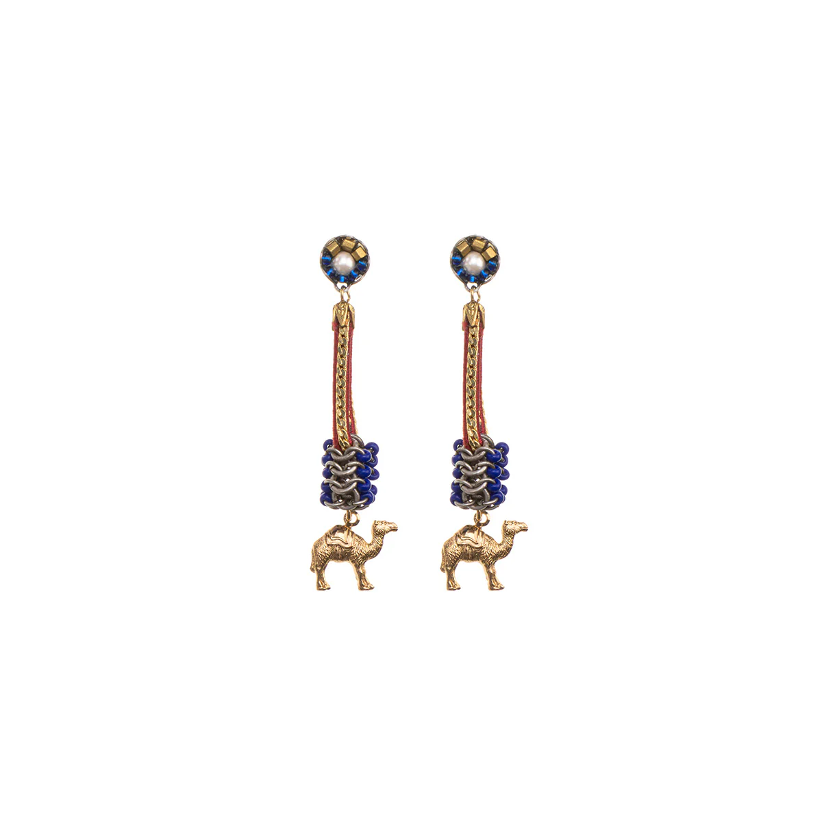 Mid Season Set, Blue Sade Earrings